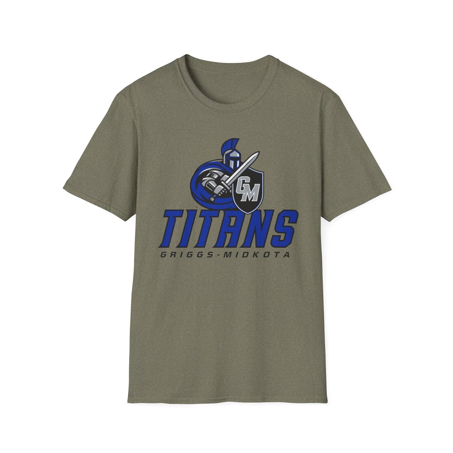 Griggs-Midkota Titans Unisex Softstyle T-Shirt, Casual Wear, Sports Fan Gear, Team Spirit Apparel, Perfect Gift for Events, School Spirit