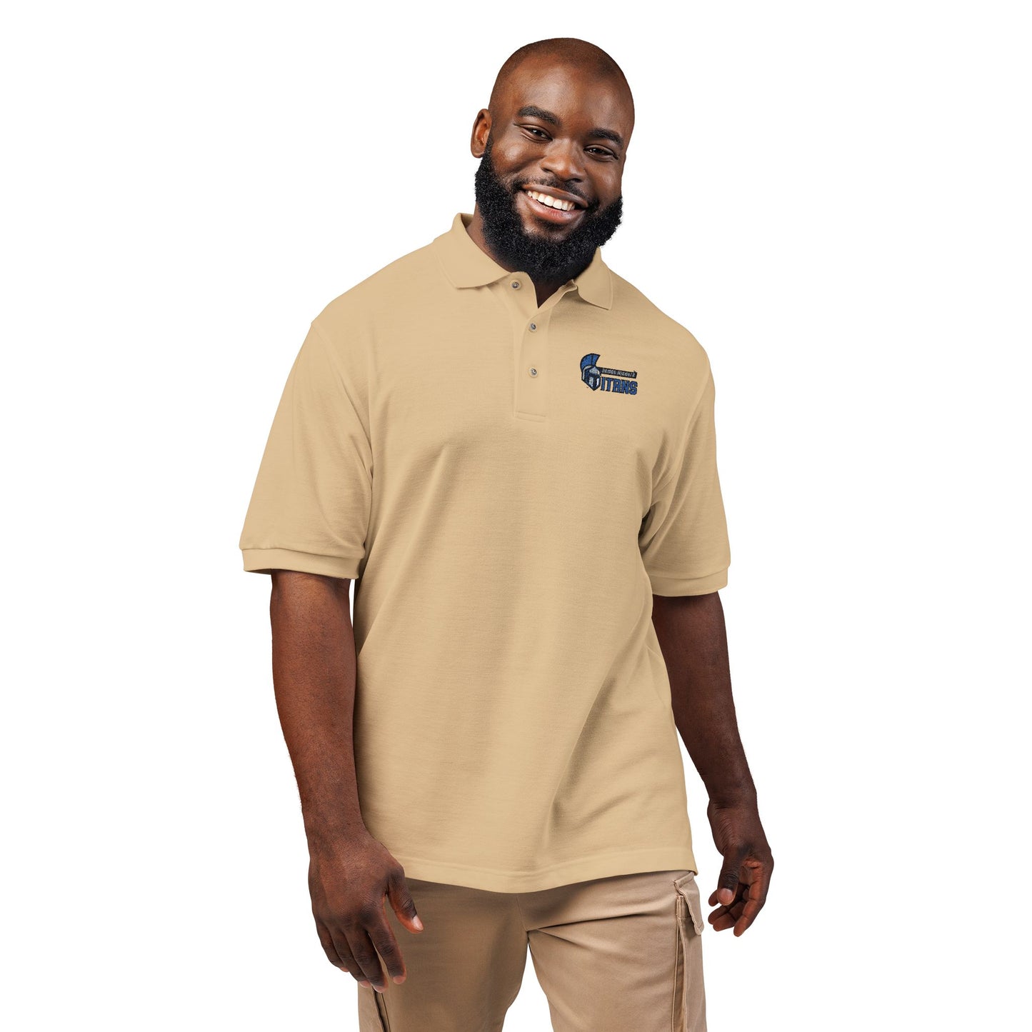 Stylish Embroidered Unisex Polo Shirt, Casual Wear, Gift for Him/Her, Summer Apparel, Sports Event Shirt, Team Uniform, Fashionable Polo