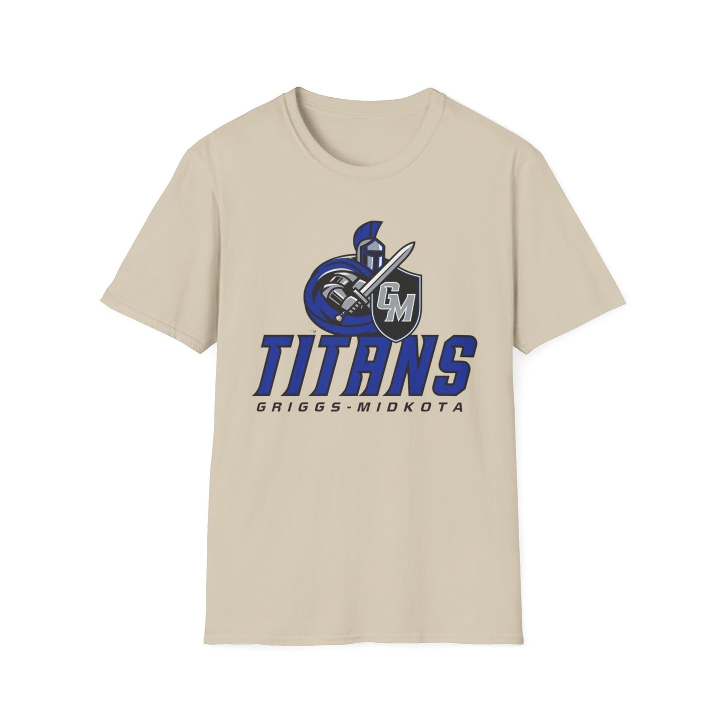 Griggs-Midkota Titans Unisex Softstyle T-Shirt, Casual Wear, Sports Fan Gear, Team Spirit Apparel, Perfect Gift for Events, School Spirit