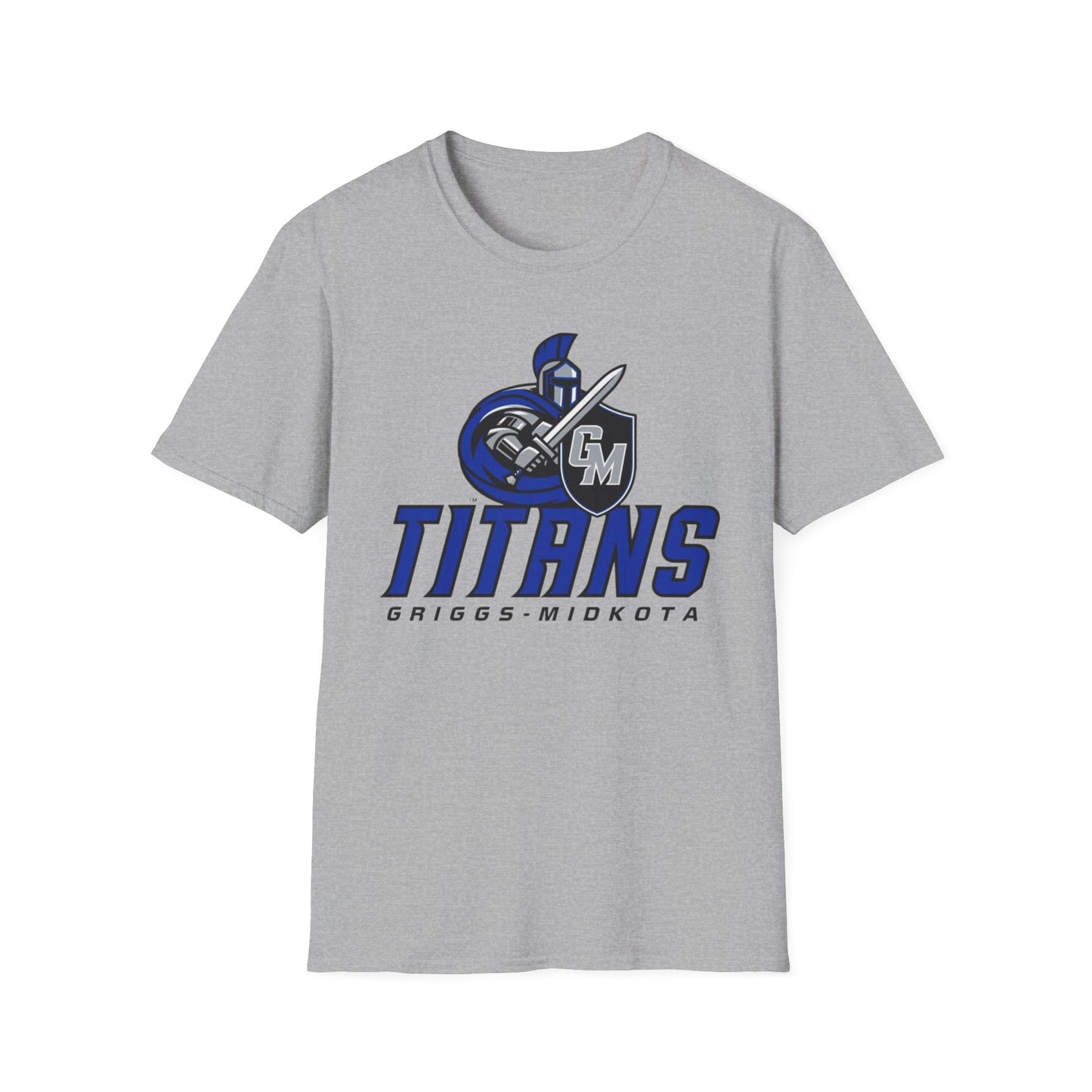 Griggs-Midkota Titans Unisex Softstyle T-Shirt, Casual Wear, Sports Fan Gear, Team Spirit Apparel, Perfect Gift for Events, School Spirit