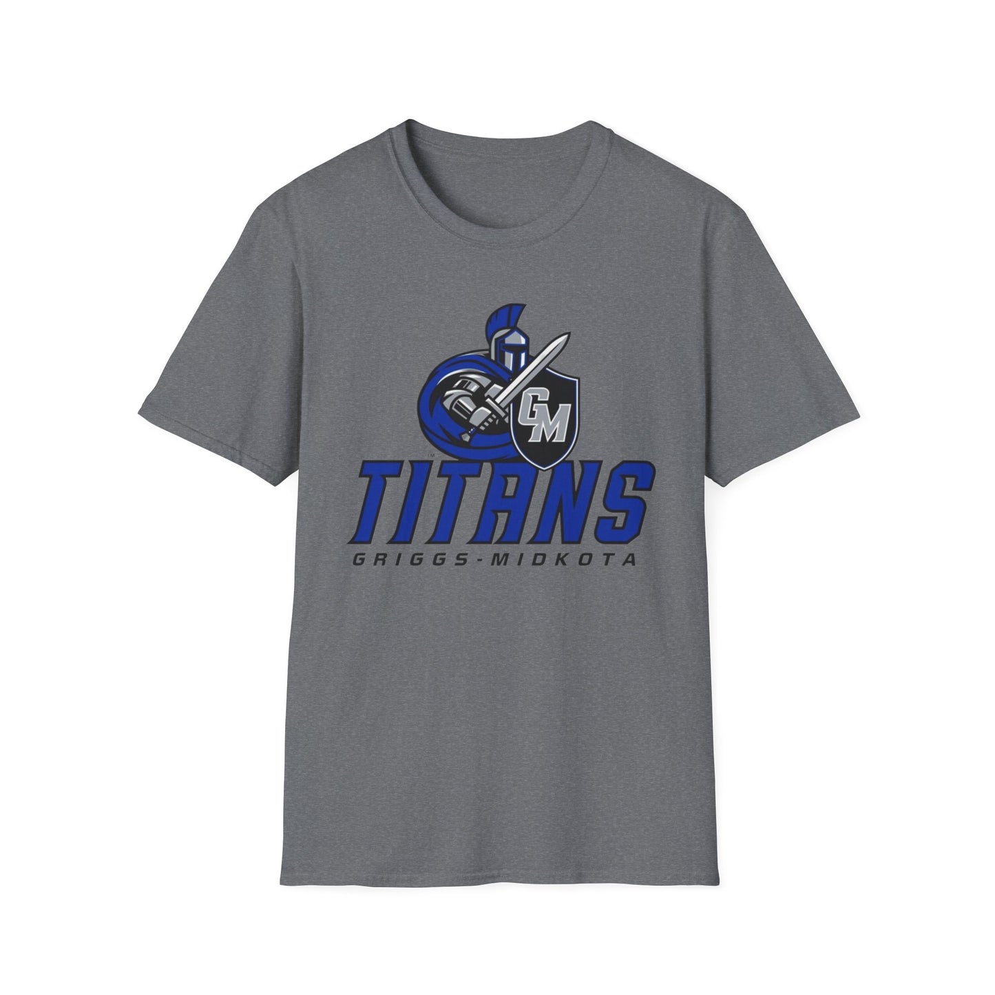 Griggs-Midkota Titans Unisex Softstyle T-Shirt, Casual Wear, Sports Fan Gear, Team Spirit Apparel, Perfect Gift for Events, School Spirit