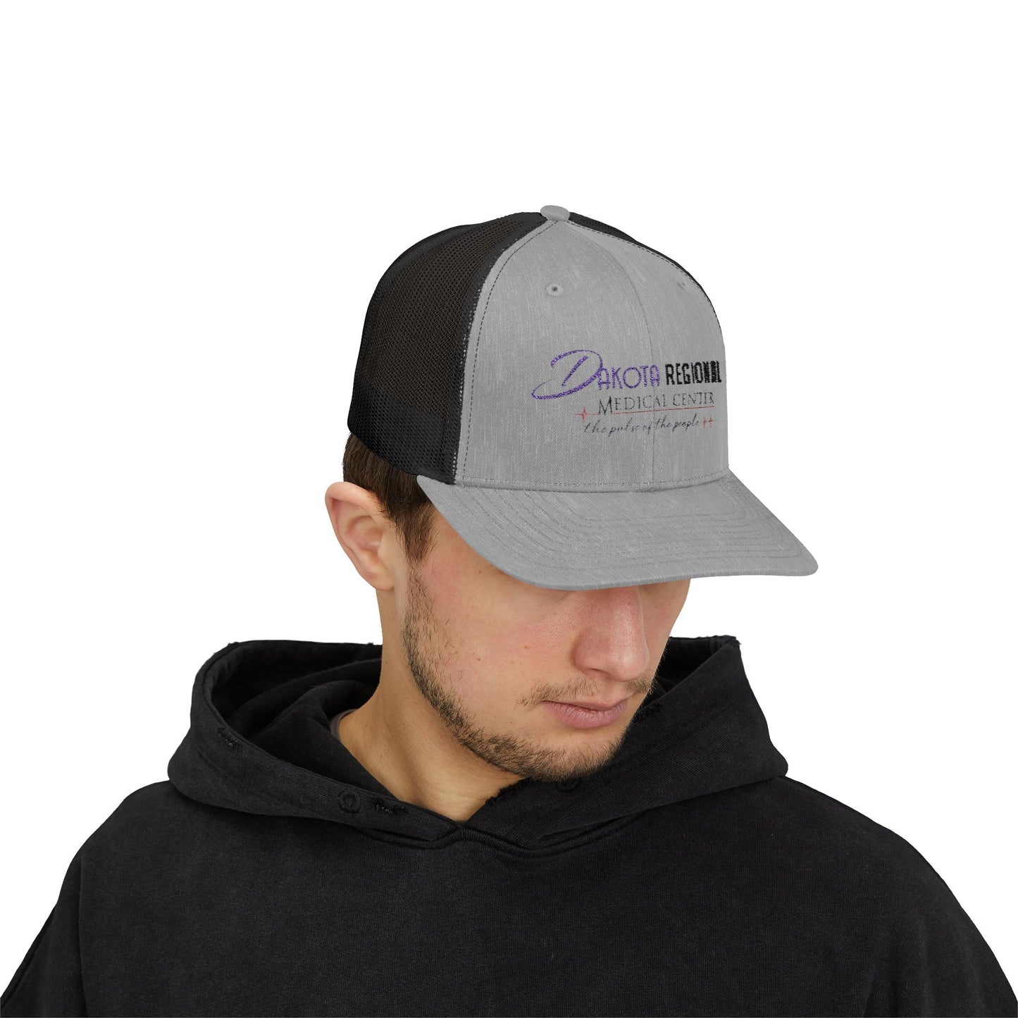 Dakota Regional Medical Center Snapback Trucker Cap, Custom Hat, Casual Everyday Wear, Gift for Him, Summer Accessory