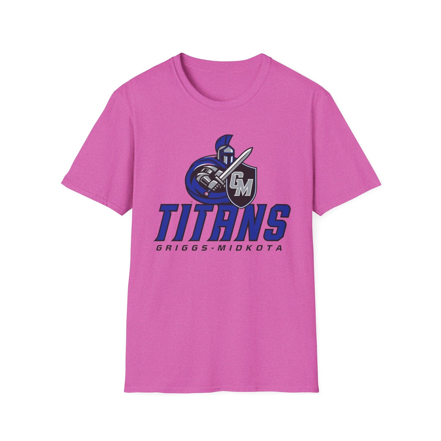 Griggs-Midkota Titans Unisex Softstyle T-Shirt, Casual Wear, Sports Fan Gear, Team Spirit Apparel, Perfect Gift for Events, School Spirit