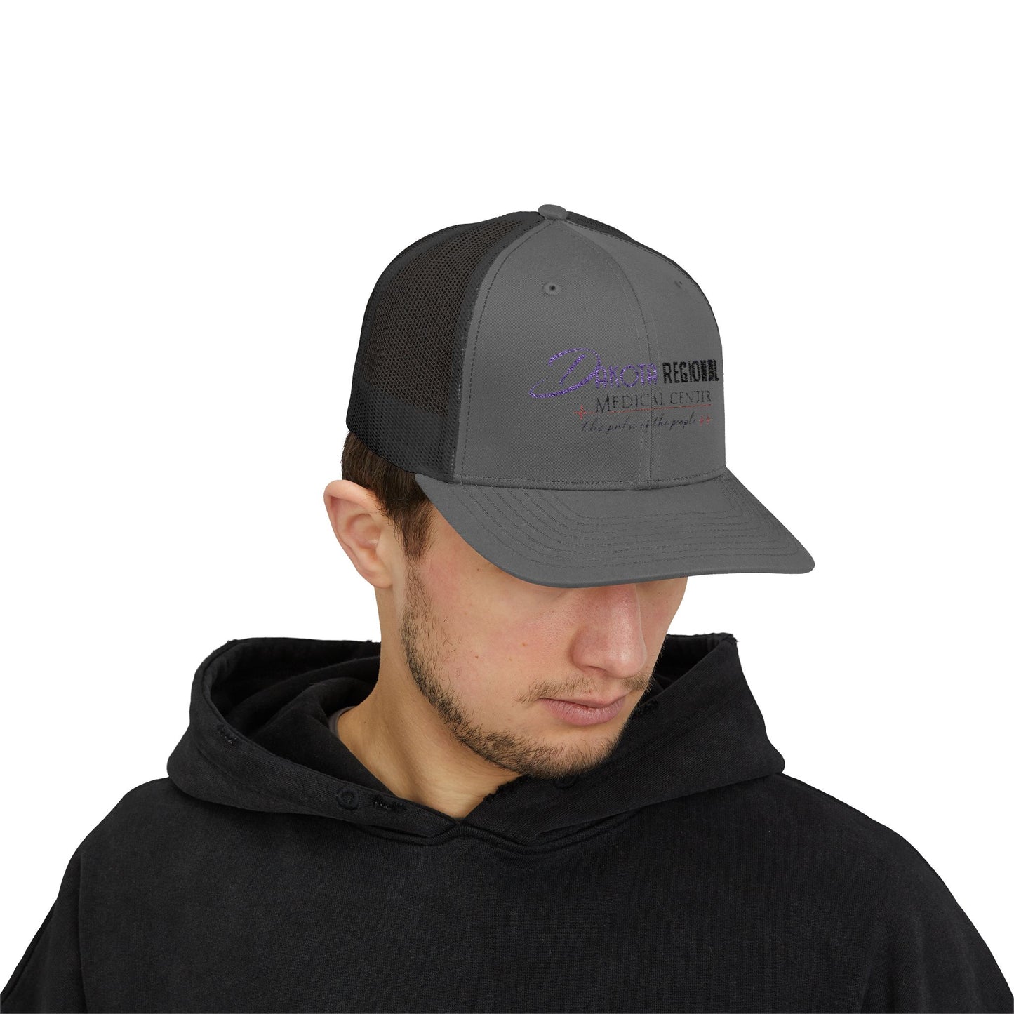 Dakota Regional Medical Center Snapback Trucker Cap, Custom Hat, Casual Everyday Wear, Gift for Him, Summer Accessory