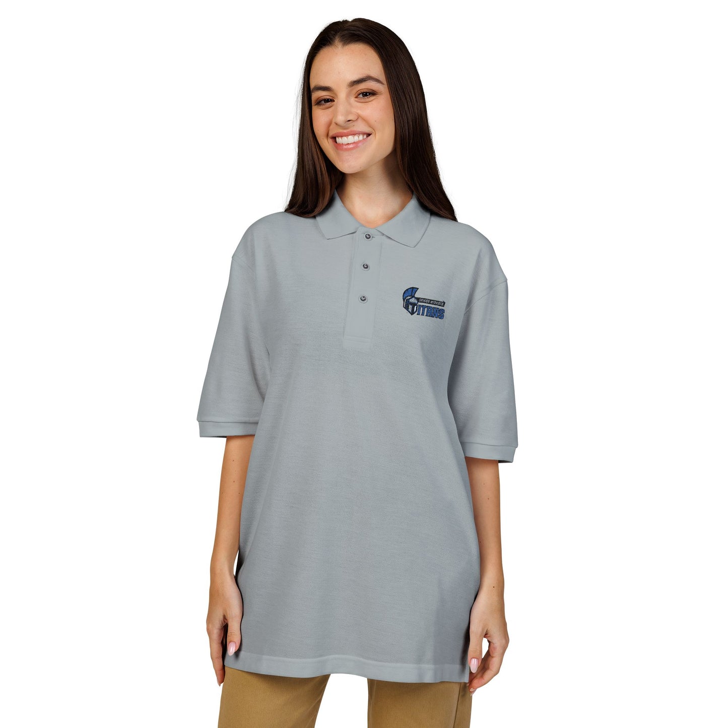 Stylish Embroidered Unisex Polo Shirt, Casual Wear, Gift for Him/Her, Summer Apparel, Sports Event Shirt, Team Uniform, Fashionable Polo