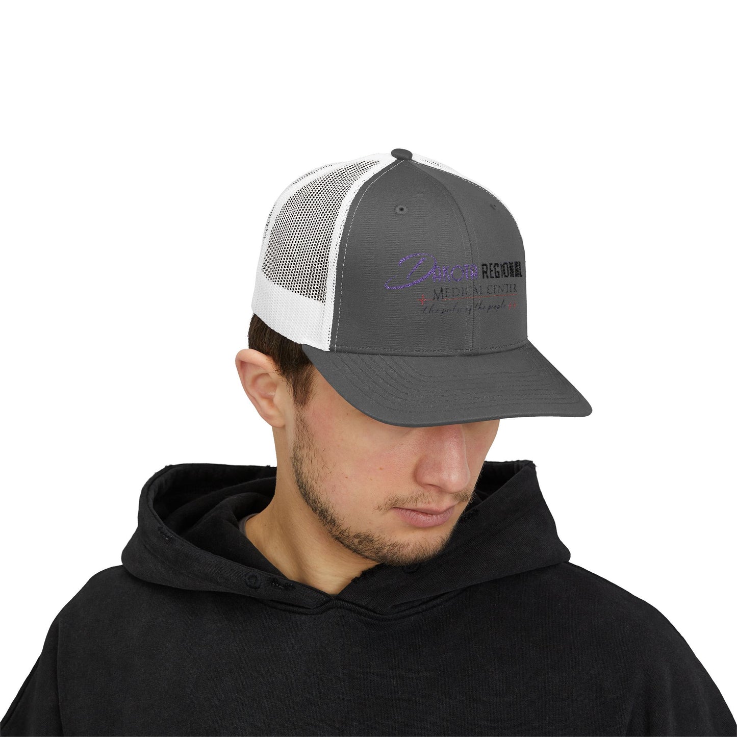 Dakota Regional Medical Center Snapback Trucker Cap, Custom Hat, Casual Everyday Wear, Gift for Him, Summer Accessory
