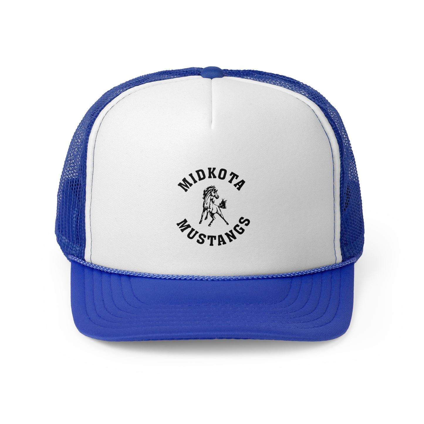 Custom Trucker Caps for Sports Fans | Midkota Mustangs Hat | Ideal for Gifts, Team Events, Casual Wear