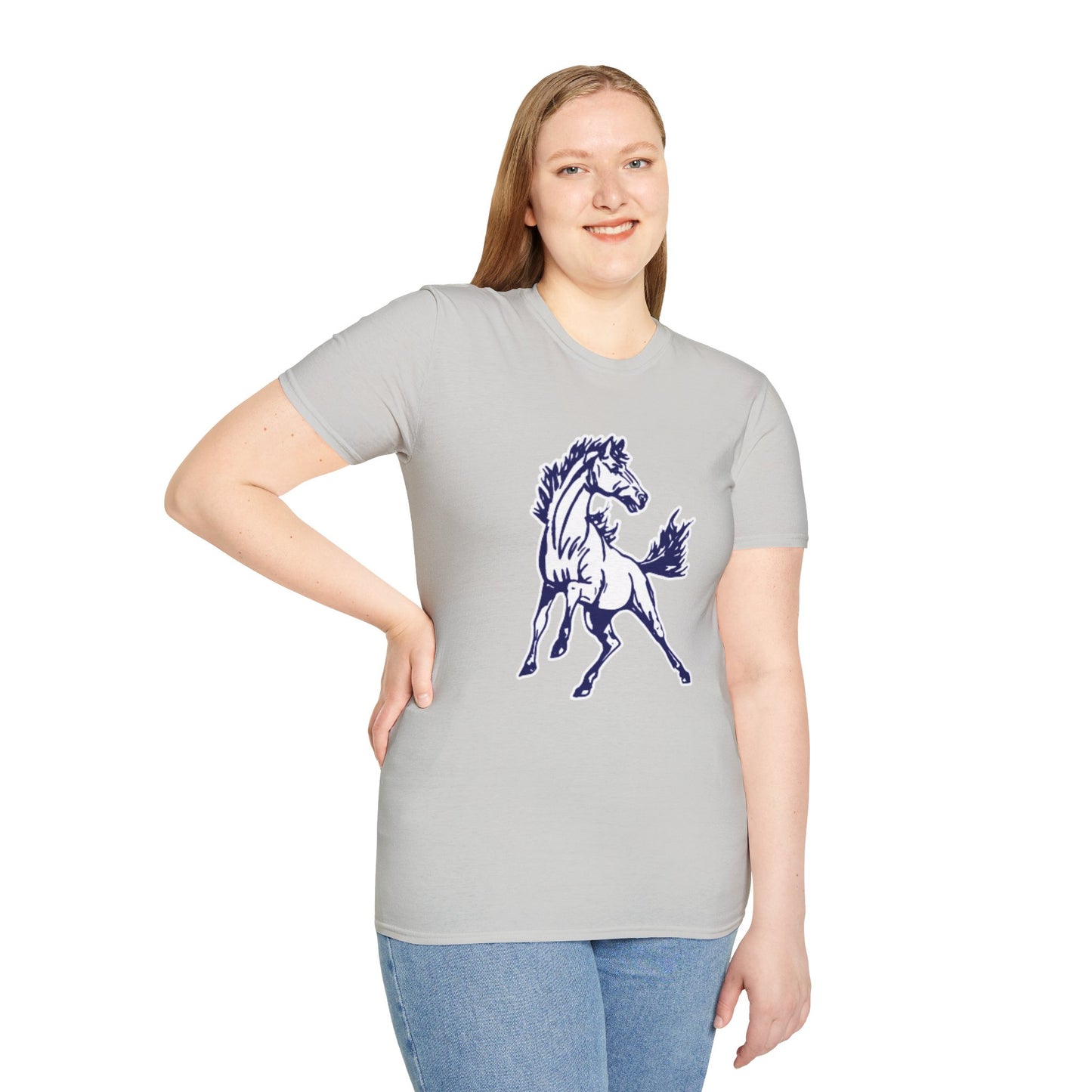 Horse Graphic Unisex Softstyle T-Shirt, Equestrian Gift, Animal Lover Tee, Casual Wear, Unique Horse Lover Shirt