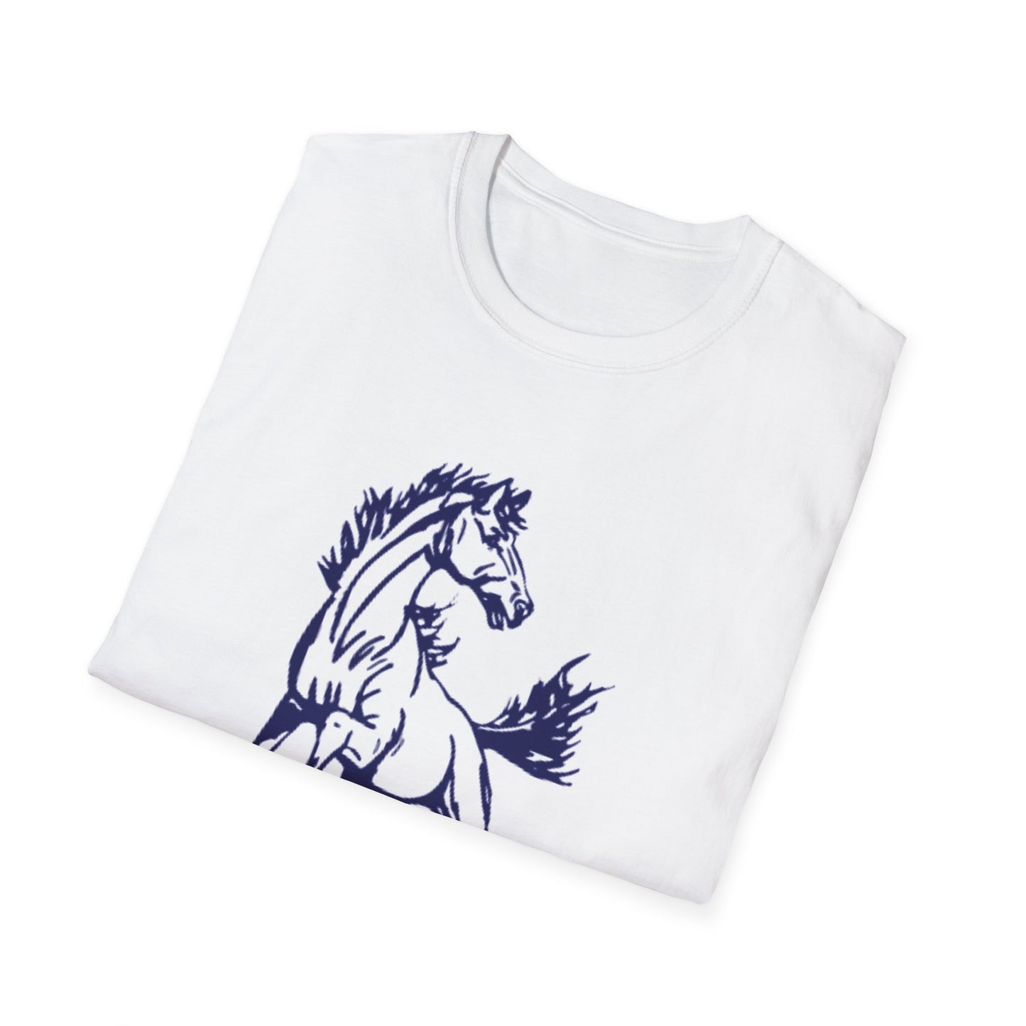 Horse Graphic Unisex Softstyle T-Shirt, Equestrian Gift, Animal Lover Tee, Casual Wear, Unique Horse Lover Shirt