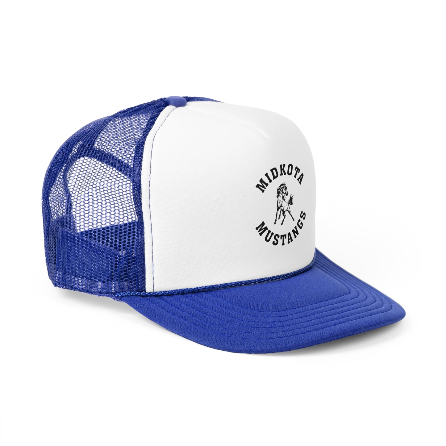 Custom Trucker Caps for Sports Fans | Midkota Mustangs Hat | Ideal for Gifts, Team Events, Casual Wear