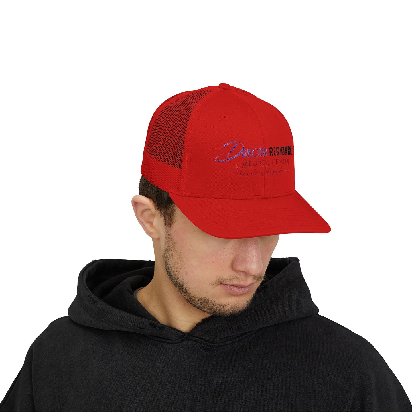Dakota Regional Medical Center Snapback Trucker Cap, Custom Hat, Casual Everyday Wear, Gift for Him, Summer Accessory