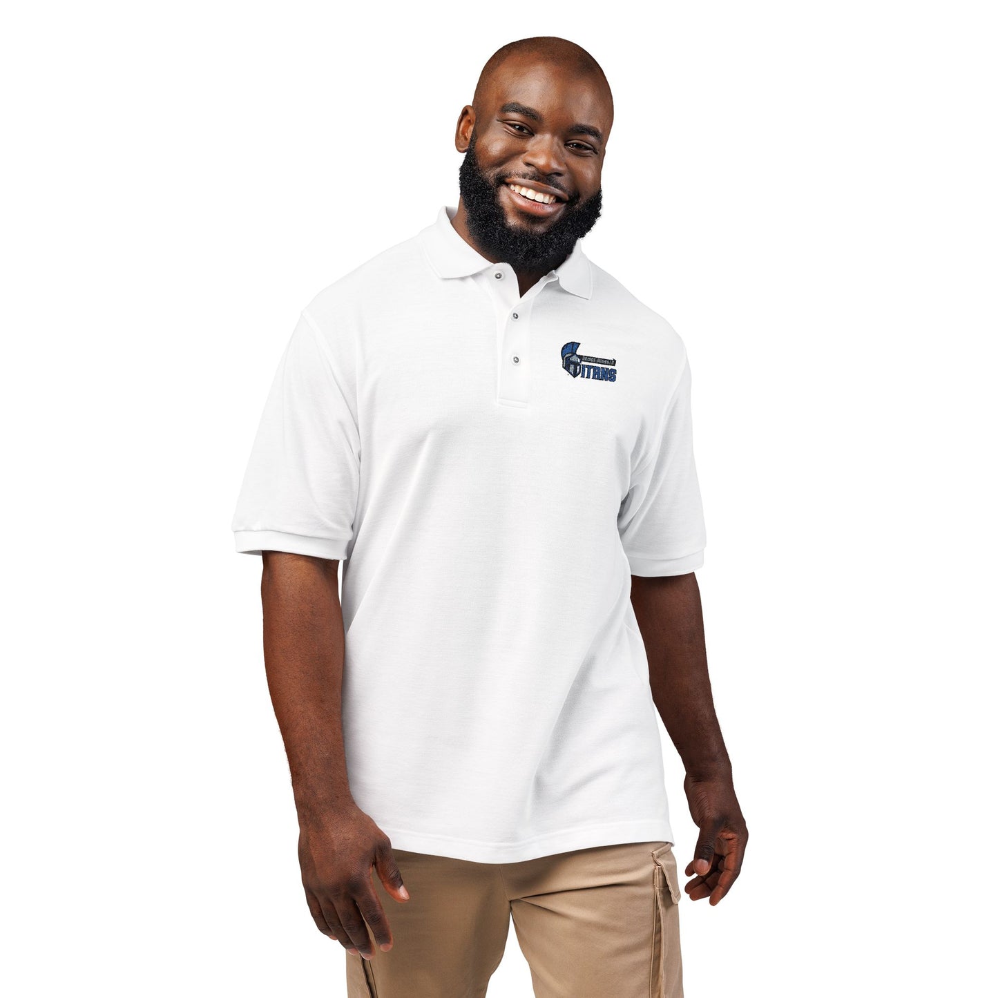 Stylish Embroidered Unisex Polo Shirt, Casual Wear, Gift for Him/Her, Summer Apparel, Sports Event Shirt, Team Uniform, Fashionable Polo