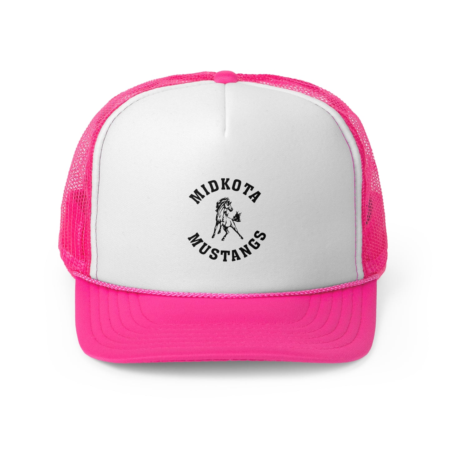 Custom Trucker Caps for Sports Fans | Midkota Mustangs Hat | Ideal for Gifts, Team Events, Casual Wear