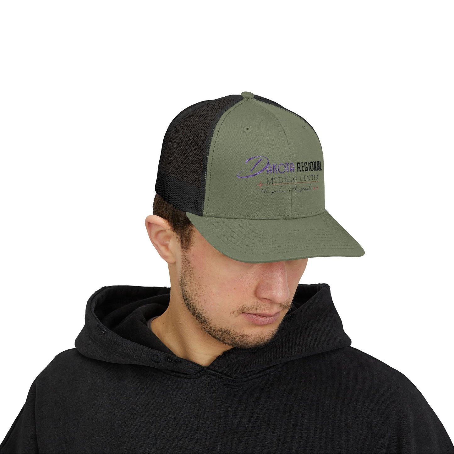 Dakota Regional Medical Center Snapback Trucker Cap, Custom Hat, Casual Everyday Wear, Gift for Him, Summer Accessory