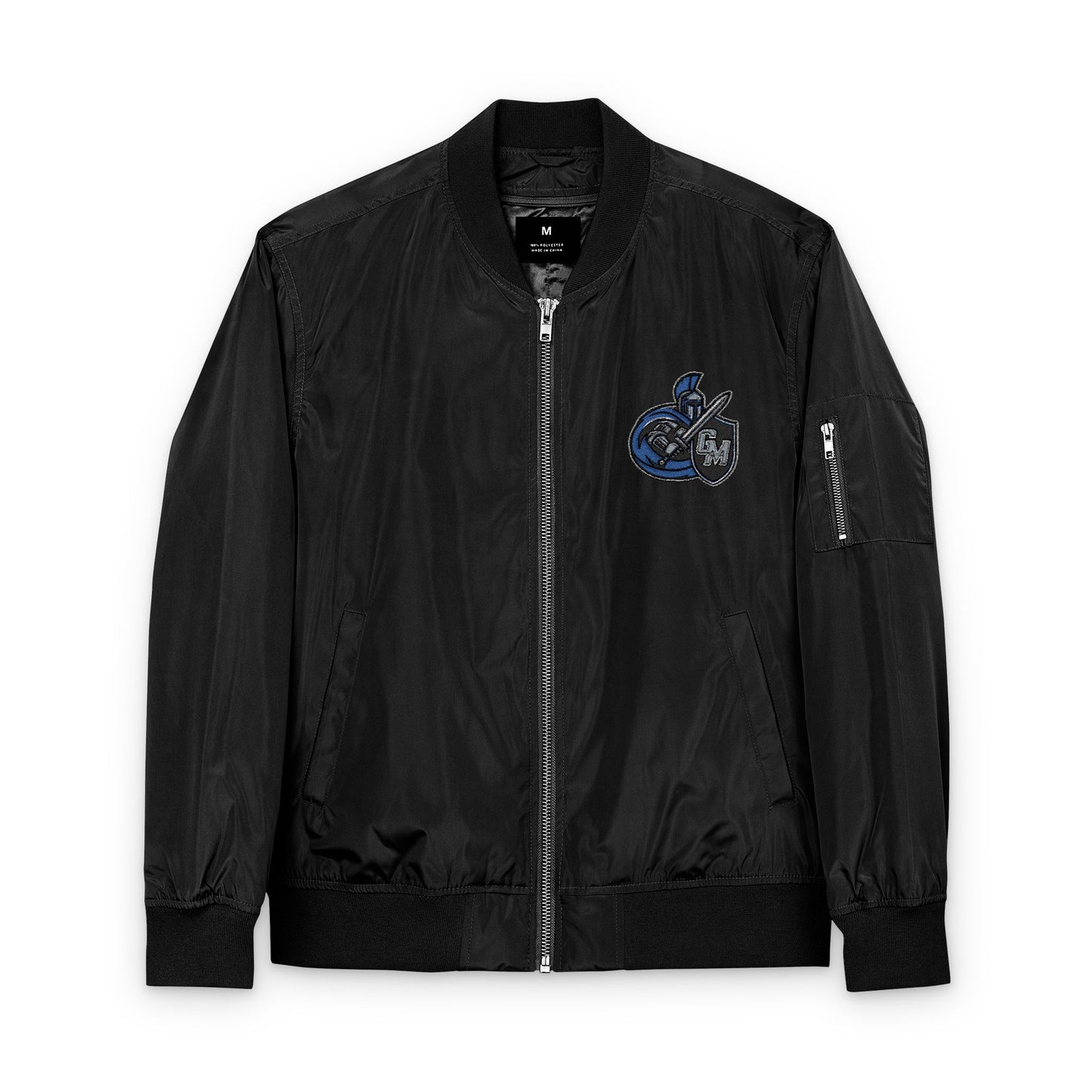 Eco-Friendly Embroidered Bomber Jacket, Casual Outerwear, Sustainable Fashion, Streetwear Style, Unique Gift Idea, Fall Layering