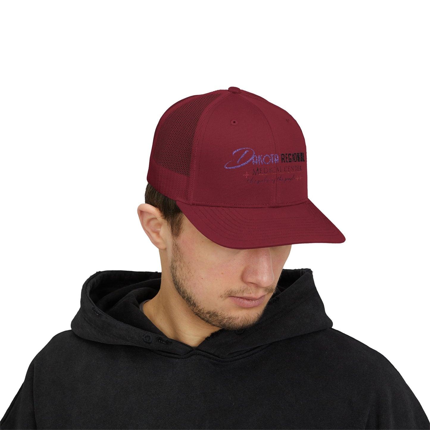 Dakota Regional Medical Center Snapback Trucker Cap, Custom Hat, Casual Everyday Wear, Gift for Him, Summer Accessory