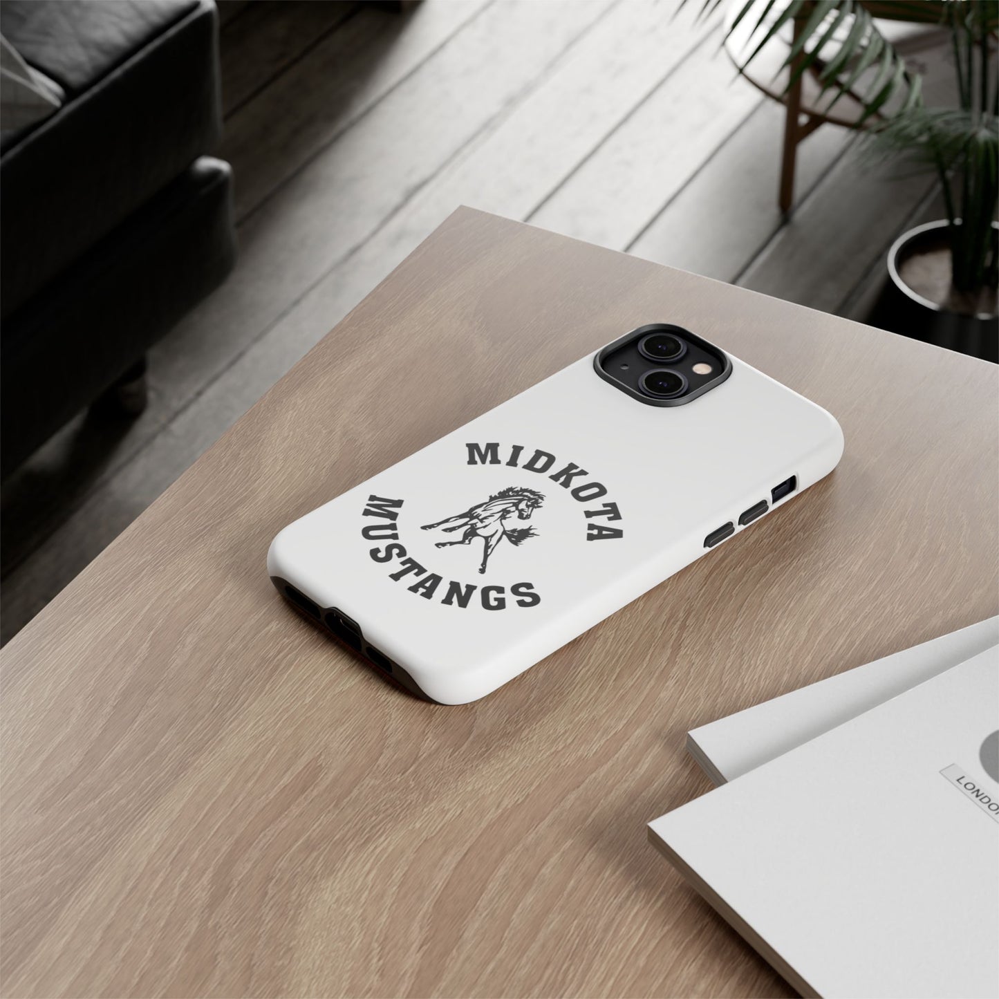 Midkota Mustangs Phone Case | Tough Cases, Customizable, Horse Lover Gift, School Spirit, Durable Protection for All Occasions