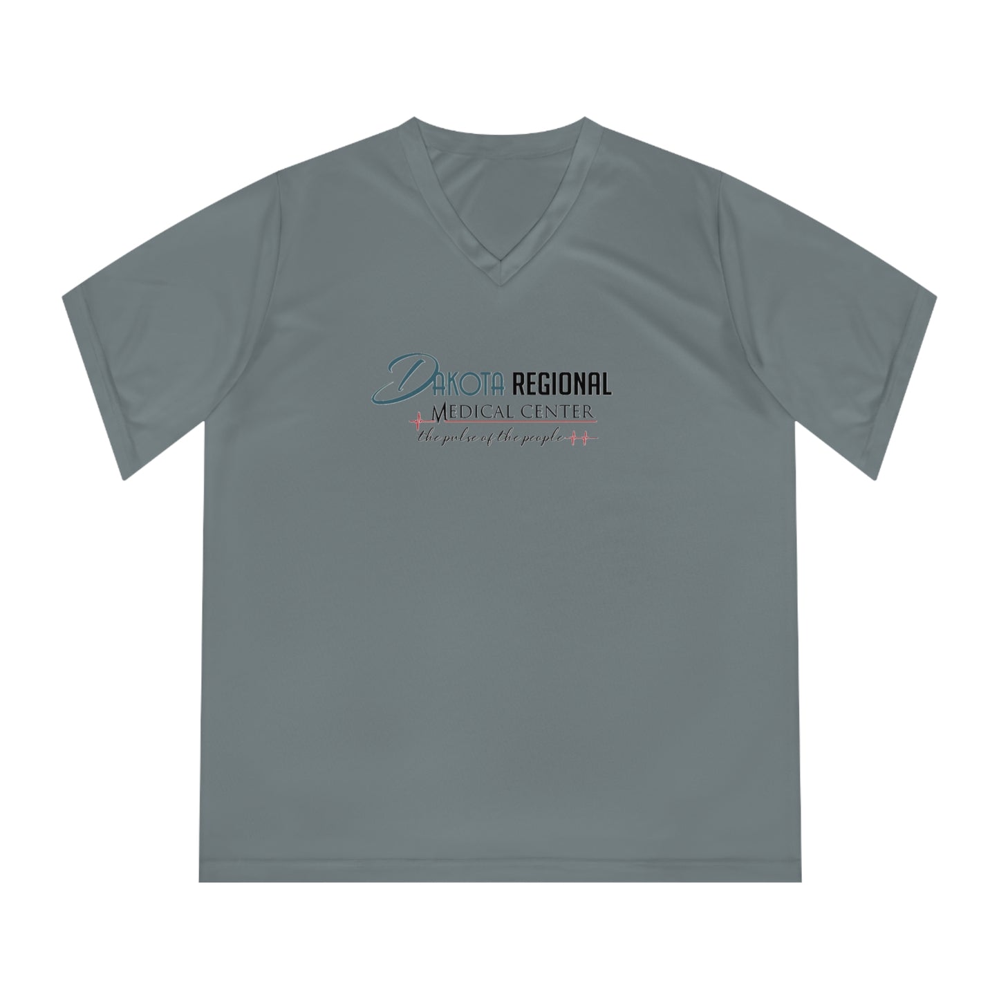 Women's V-Neck Performance Tee - Dakota Regional Medical Center, Workout Shirt, Sportswear, Fitness Apparel, Gift for Healthcare Workers