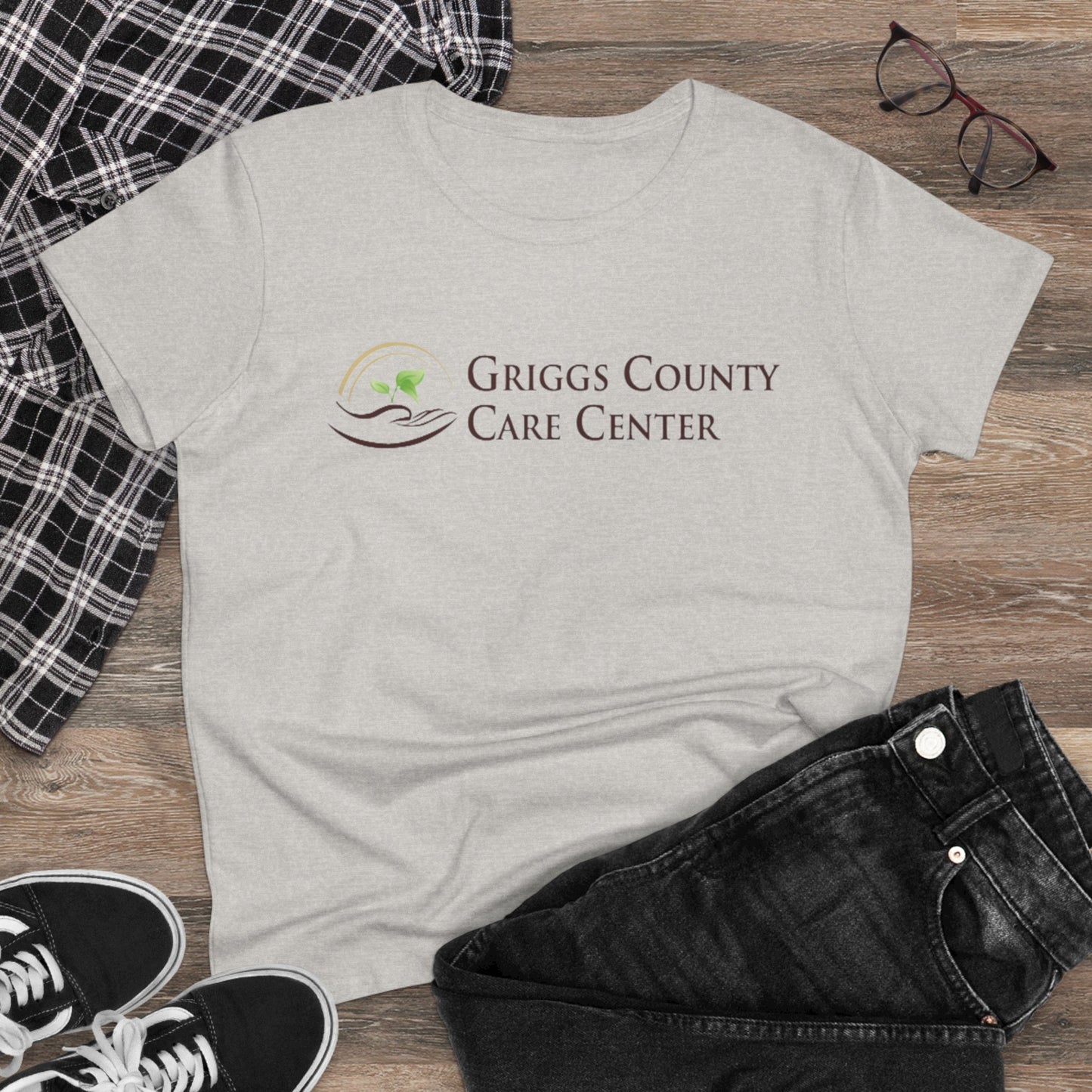 Griggs County Care Center Inspirational Cotton Tee, Casual Wear, Gifts for Nurses, Team Spirit Shirt, Comfortable Everyday Tee