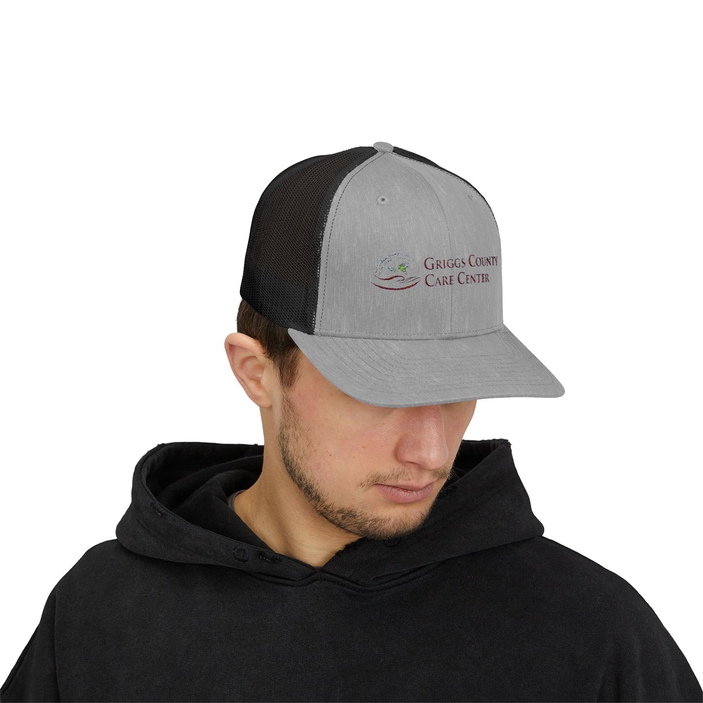 Trendy Gray Snapback Trucker Cap for Everyday Style, Gifts for Him, Custom Hats for Events, Outdoor Accessories, Casual Wear