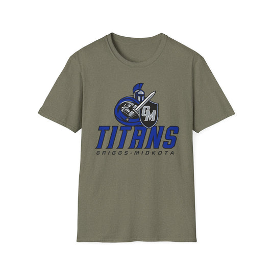 Griggs-Midkota Titans Unisex Softstyle T-Shirt, Casual Wear, Sports Fan Gear, Team Spirit Apparel, Perfect Gift for Events, School Spirit