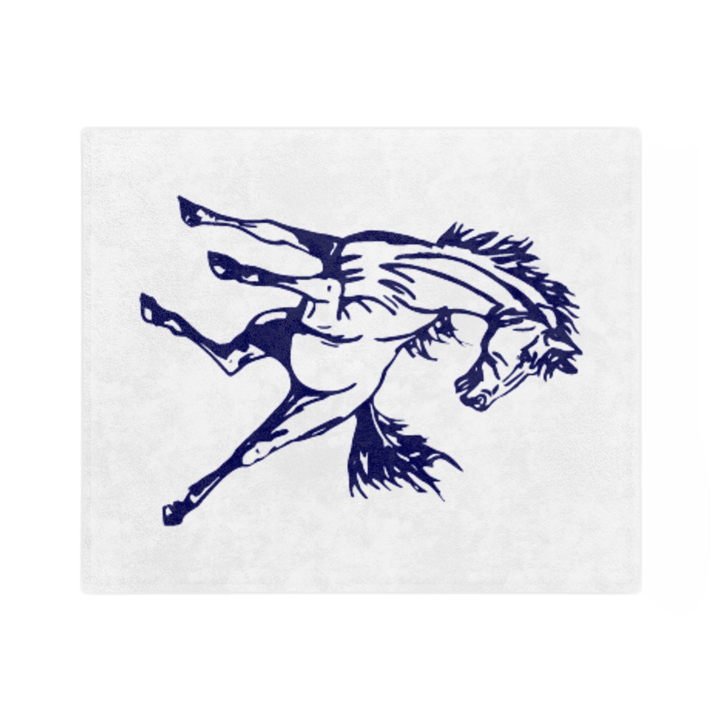 Horse-Themed Velveteen Microfiber Blanket | Cozy Throw for Equine Lovers, Great for Gifting, Horse Decor, Soft & Warm Blanket