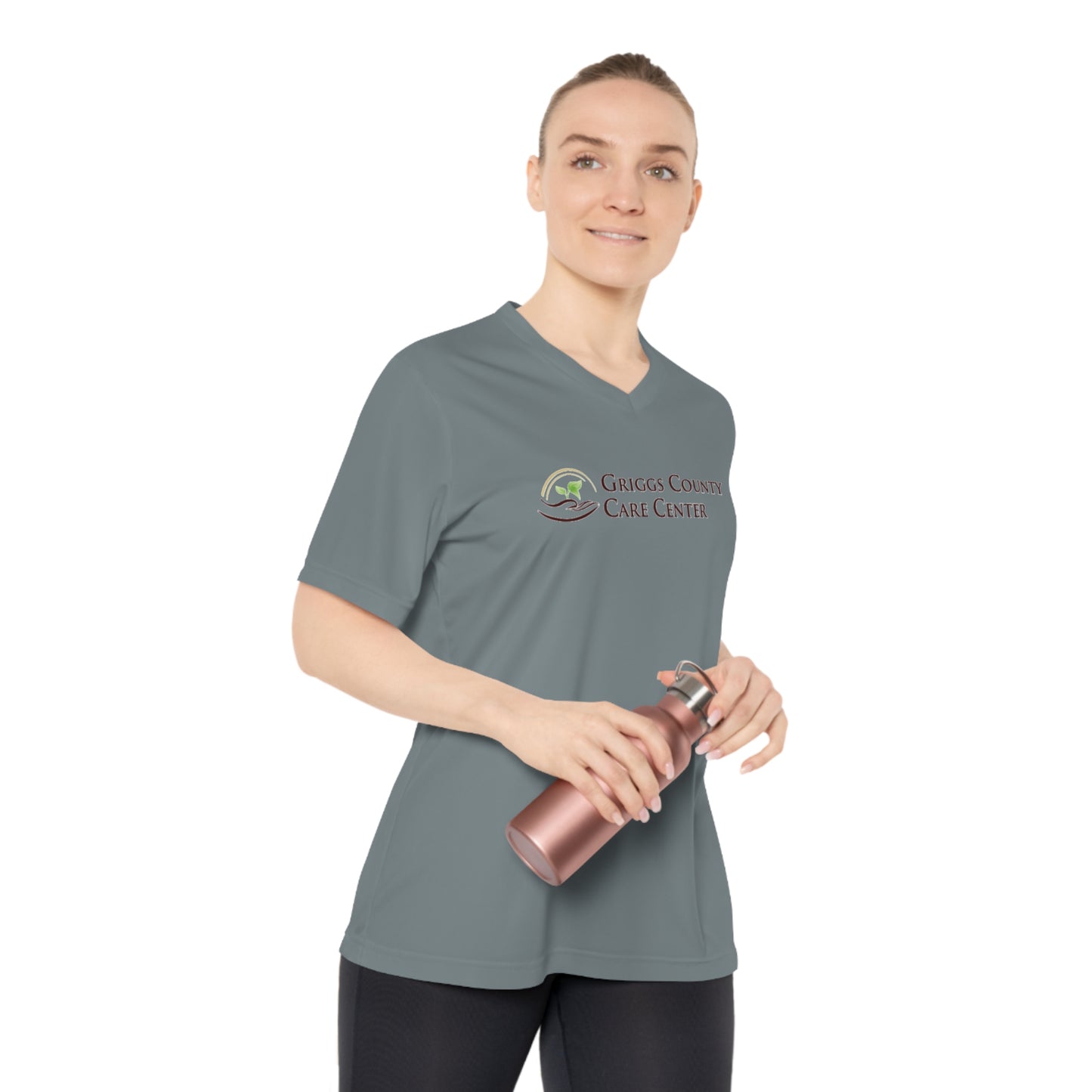 Comfortable Women's Performance V-Neck T-Shirt for Active Living, Workout Tee, Fitness Apparel, Gift for Her, Casual Wear