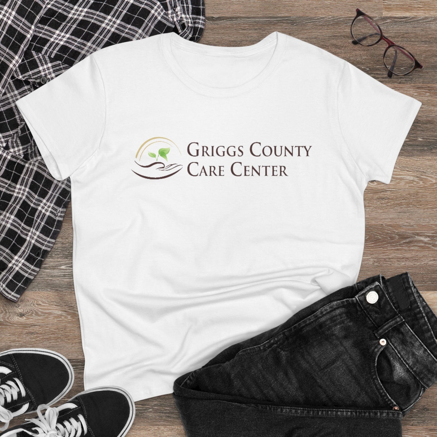 Griggs County Care Center Inspirational Cotton Tee, Casual Wear, Gifts for Nurses, Team Spirit Shirt, Comfortable Everyday Tee