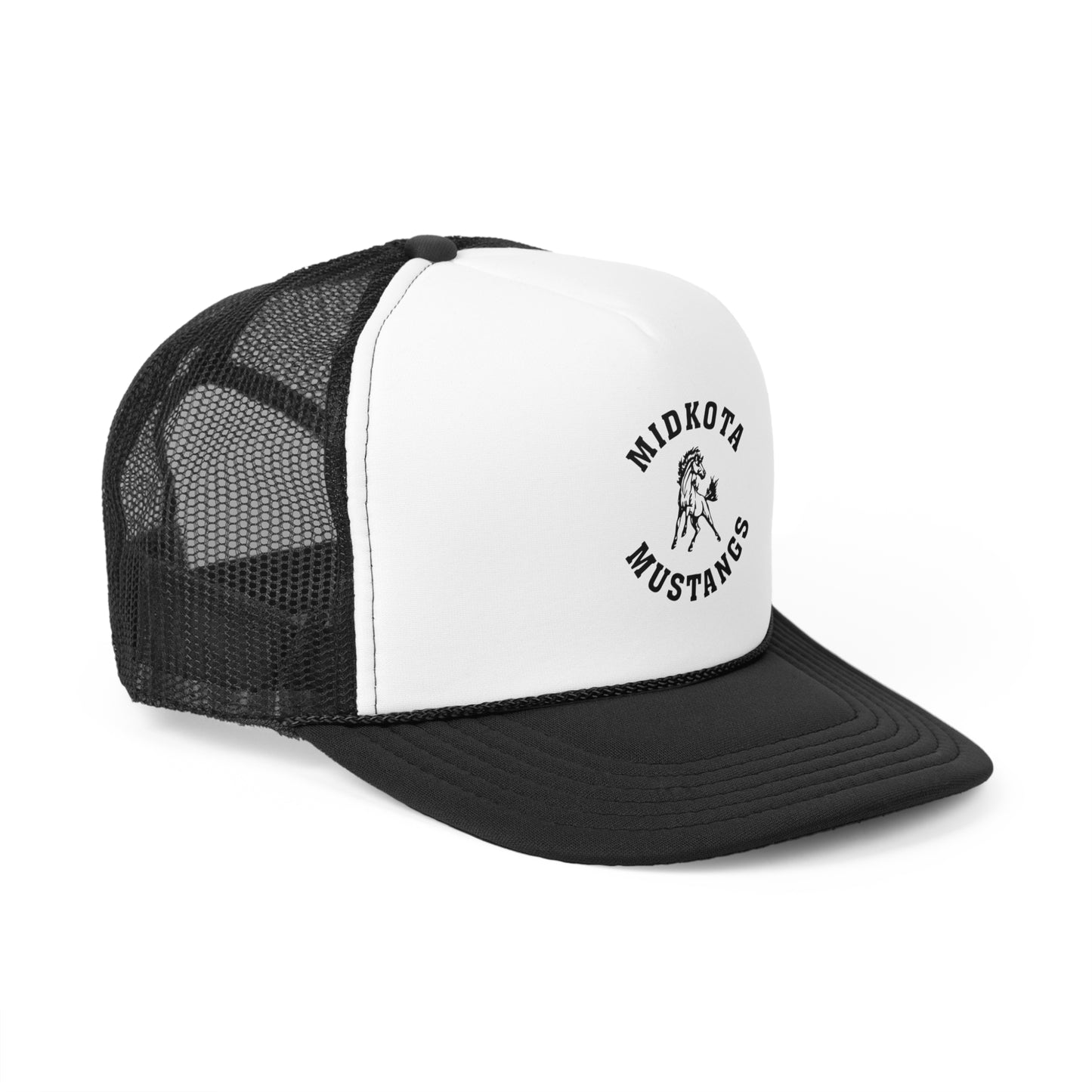 Custom Trucker Caps for Sports Fans | Midkota Mustangs Hat | Ideal for Gifts, Team Events, Casual Wear