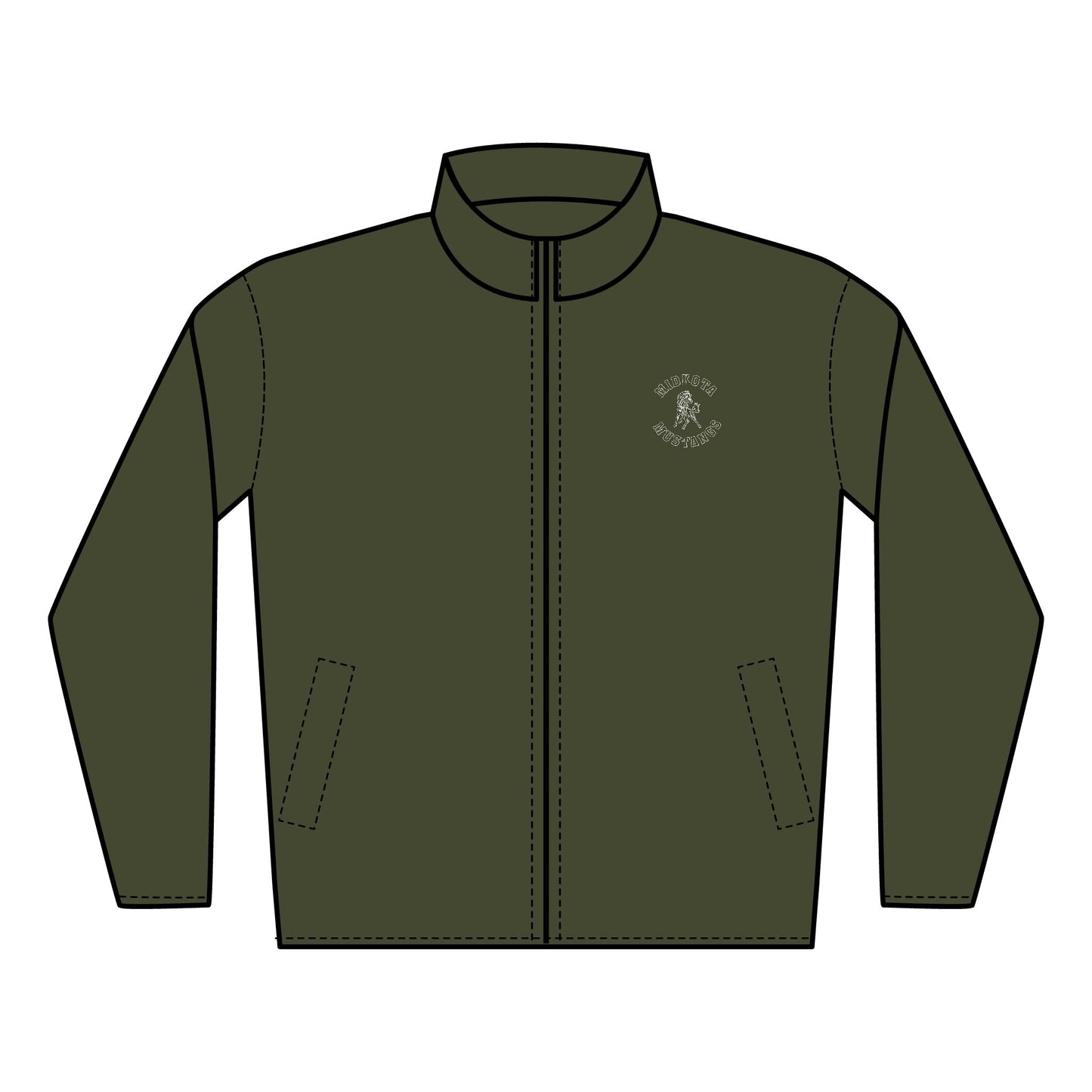 Cozy Quilted Full-Zip Jacket - Unisex, Embroidered Layer, Perfect for Everyday Wear, Stylish Gift for All Seasons, Casual Comfort