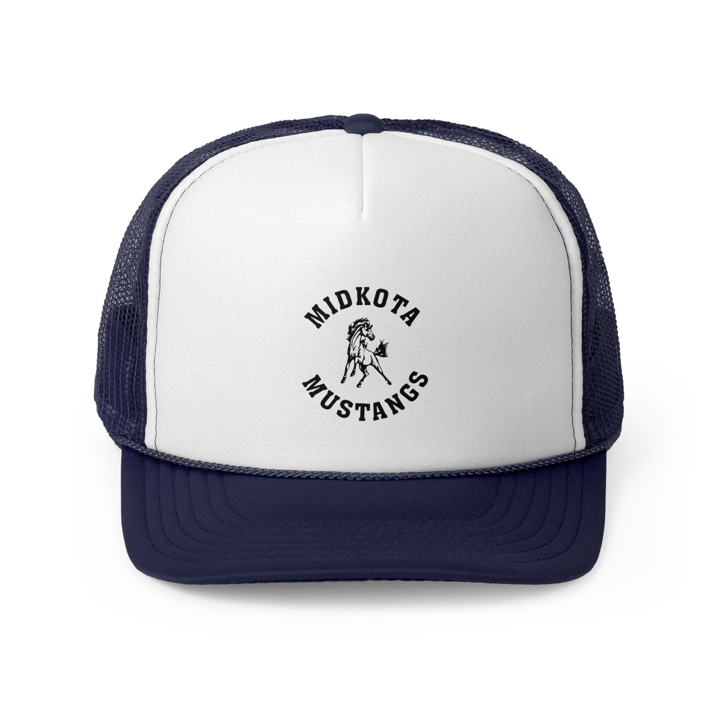 Custom Trucker Caps for Sports Fans | Midkota Mustangs Hat | Ideal for Gifts, Team Events, Casual Wear