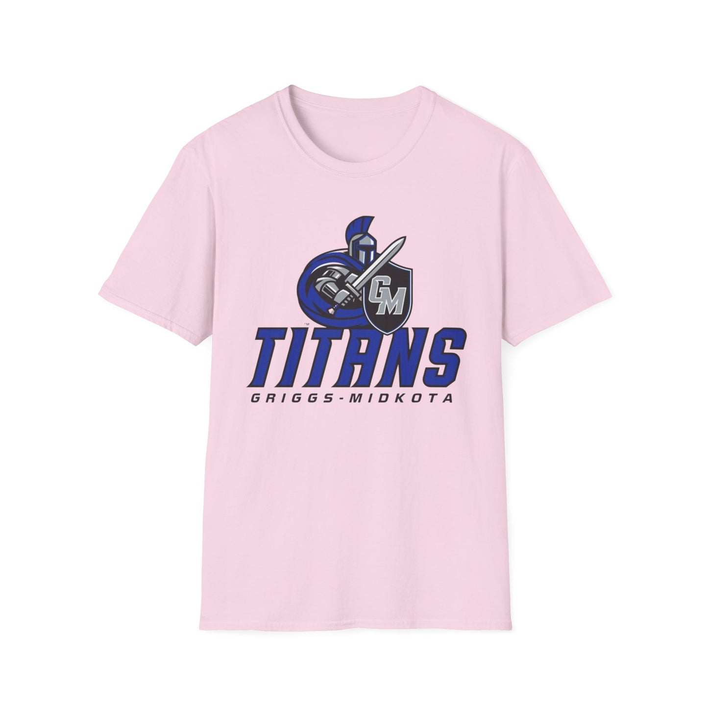 Griggs-Midkota Titans Unisex Softstyle T-Shirt, Casual Wear, Sports Fan Gear, Team Spirit Apparel, Perfect Gift for Events, School Spirit