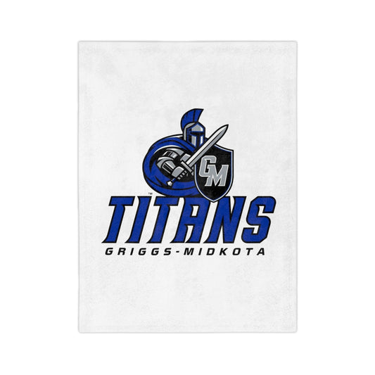 Custom Titan Velveteen Microfiber Blanket, Cozy Throw for Home, Sports Fan Gift, Soft Blanket for Outdoor Events, Graduation Celebration