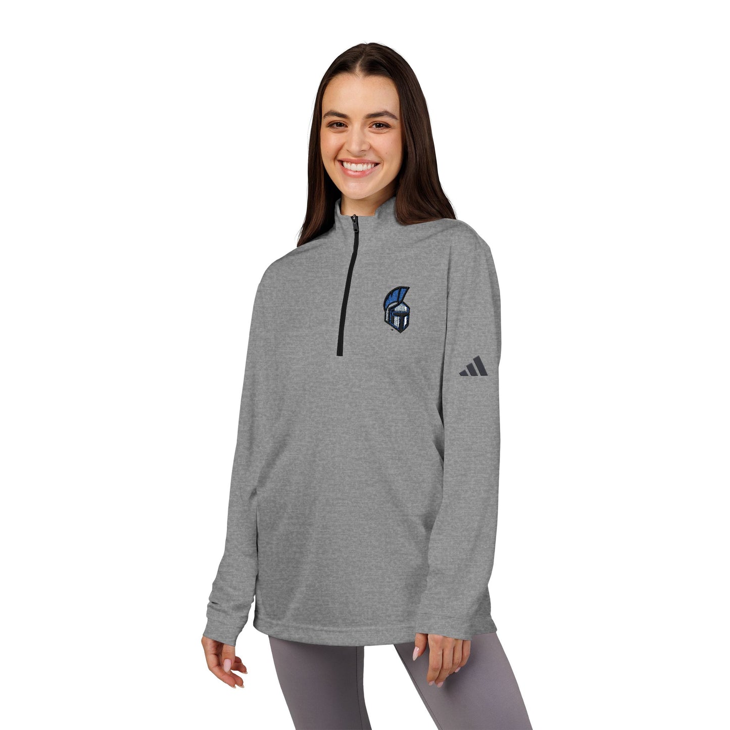 Stylish Quarter-Zip Pullover with Embroidered Design, Athletic Wear, Gym Layer, Casual Hoodie for Men and Women, Gift for Sports Enthusiasts