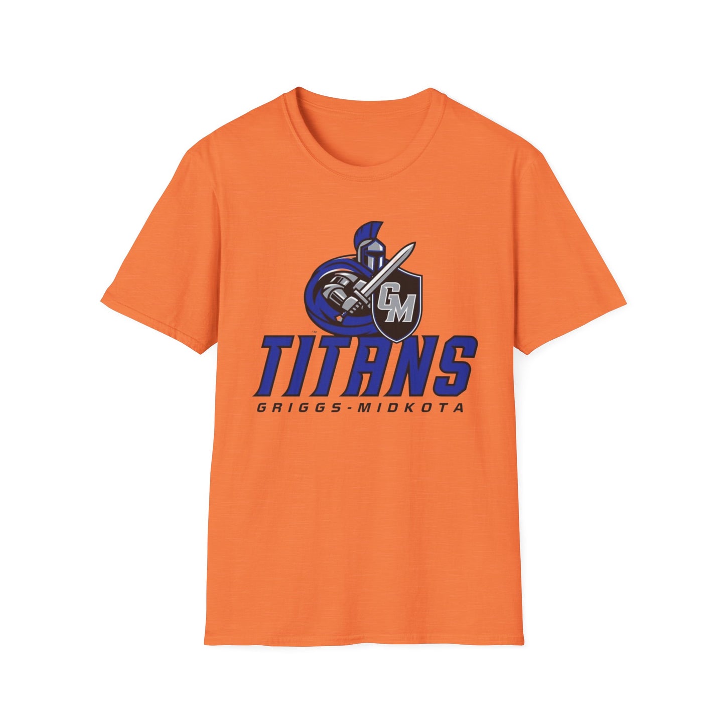 Griggs-Midkota Titans Unisex Softstyle T-Shirt, Casual Wear, Sports Fan Gear, Team Spirit Apparel, Perfect Gift for Events, School Spirit