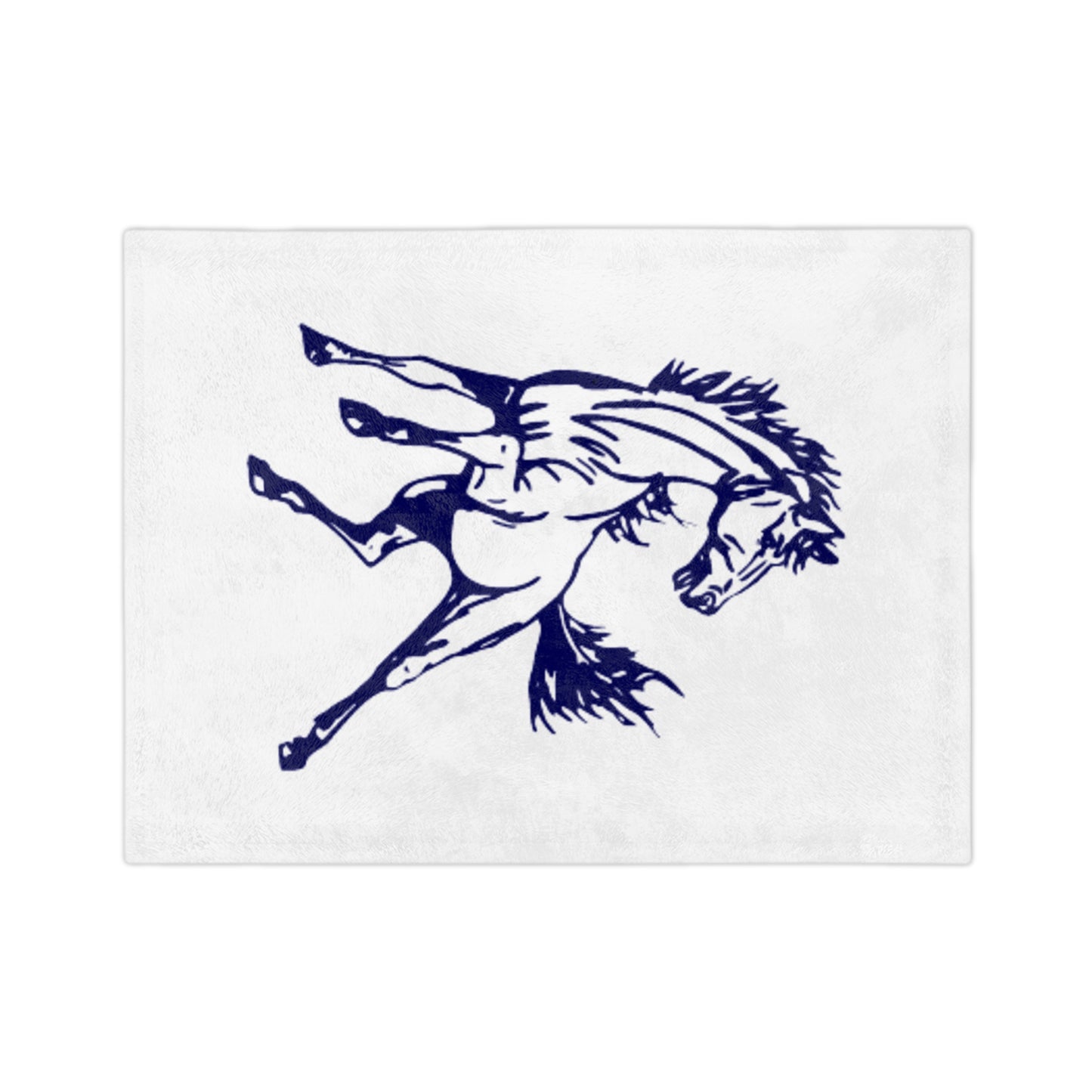 Horse-Themed Velveteen Microfiber Blanket | Cozy Throw for Equine Lovers, Great for Gifting, Horse Decor, Soft & Warm Blanket
