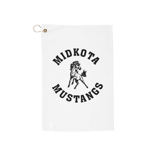 Personalized Golf Towels for the Midkota Mustangs, Athletic Gear, Golf Accessories, Sports Gifts, Team Merchandise