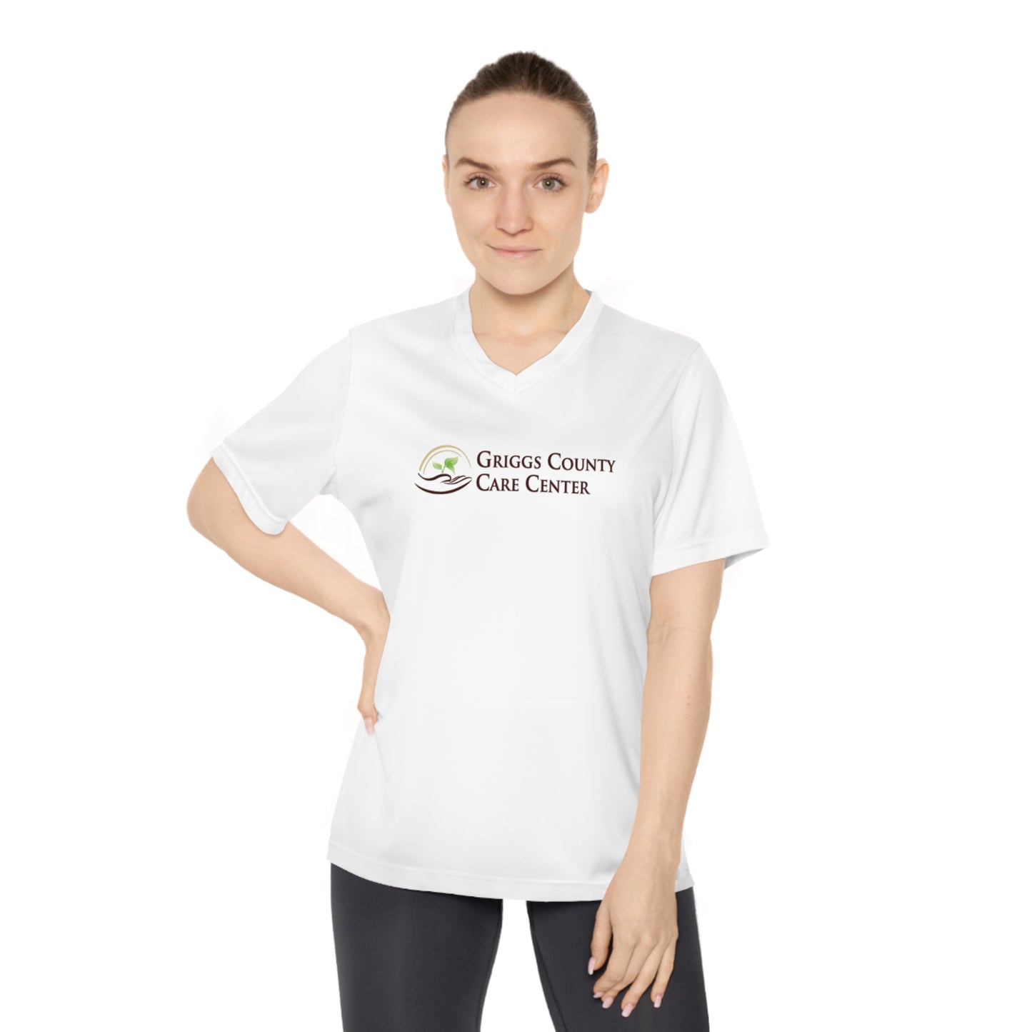 Comfortable Women's Performance V-Neck T-Shirt for Active Living, Workout Tee, Fitness Apparel, Gift for Her, Casual Wear