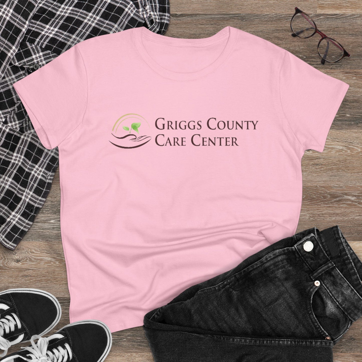 Griggs County Care Center Inspirational Cotton Tee, Casual Wear, Gifts for Nurses, Team Spirit Shirt, Comfortable Everyday Tee