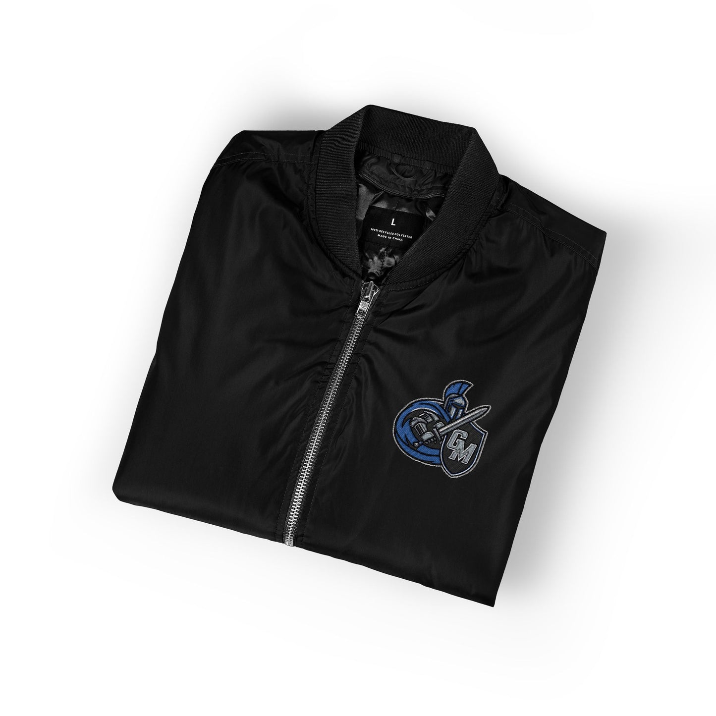 Eco-Friendly Embroidered Bomber Jacket, Casual Outerwear, Sustainable Fashion, Streetwear Style, Unique Gift Idea, Fall Layering
