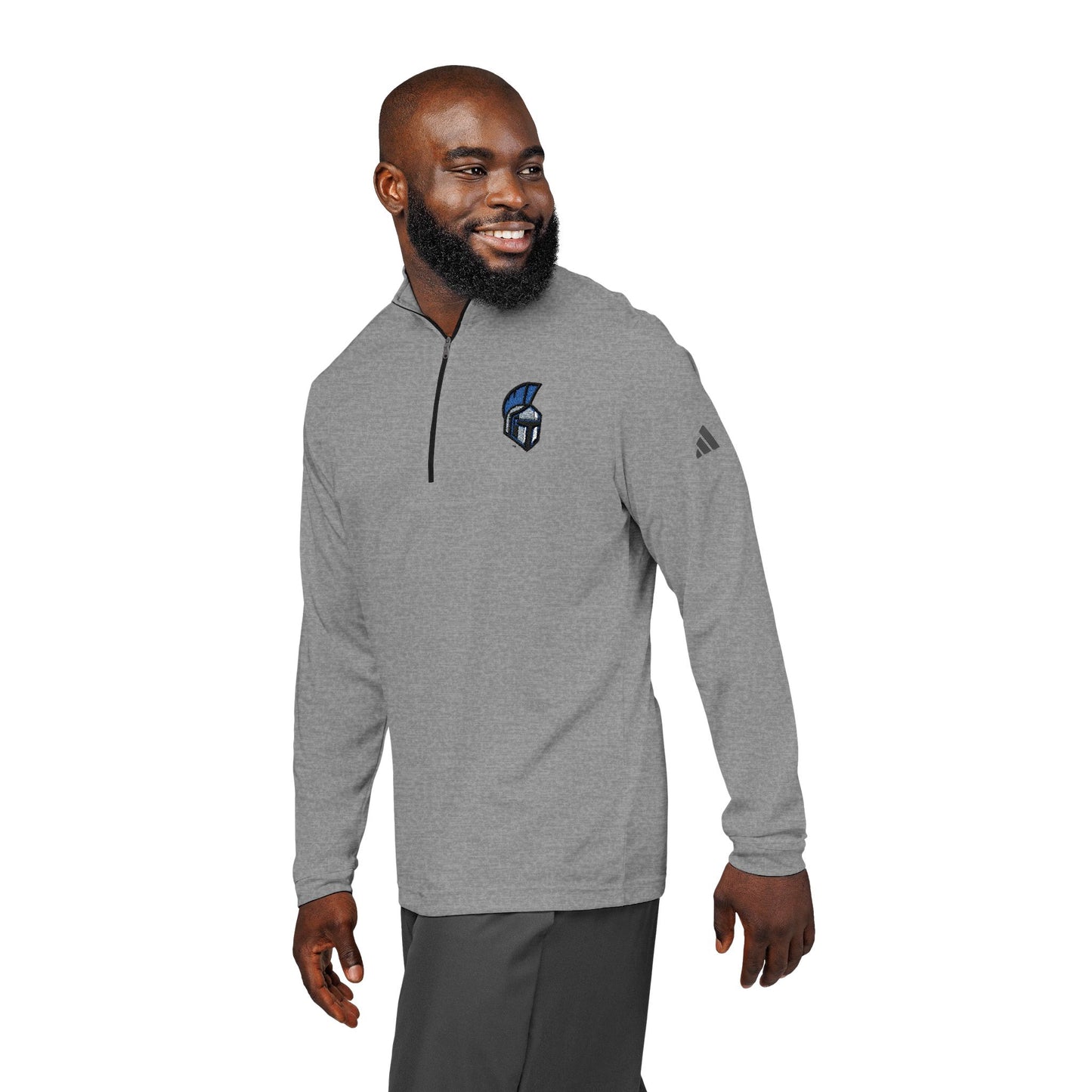 Stylish Quarter-Zip Pullover with Embroidered Design, Athletic Wear, Gym Layer, Casual Hoodie for Men and Women, Gift for Sports Enthusiasts