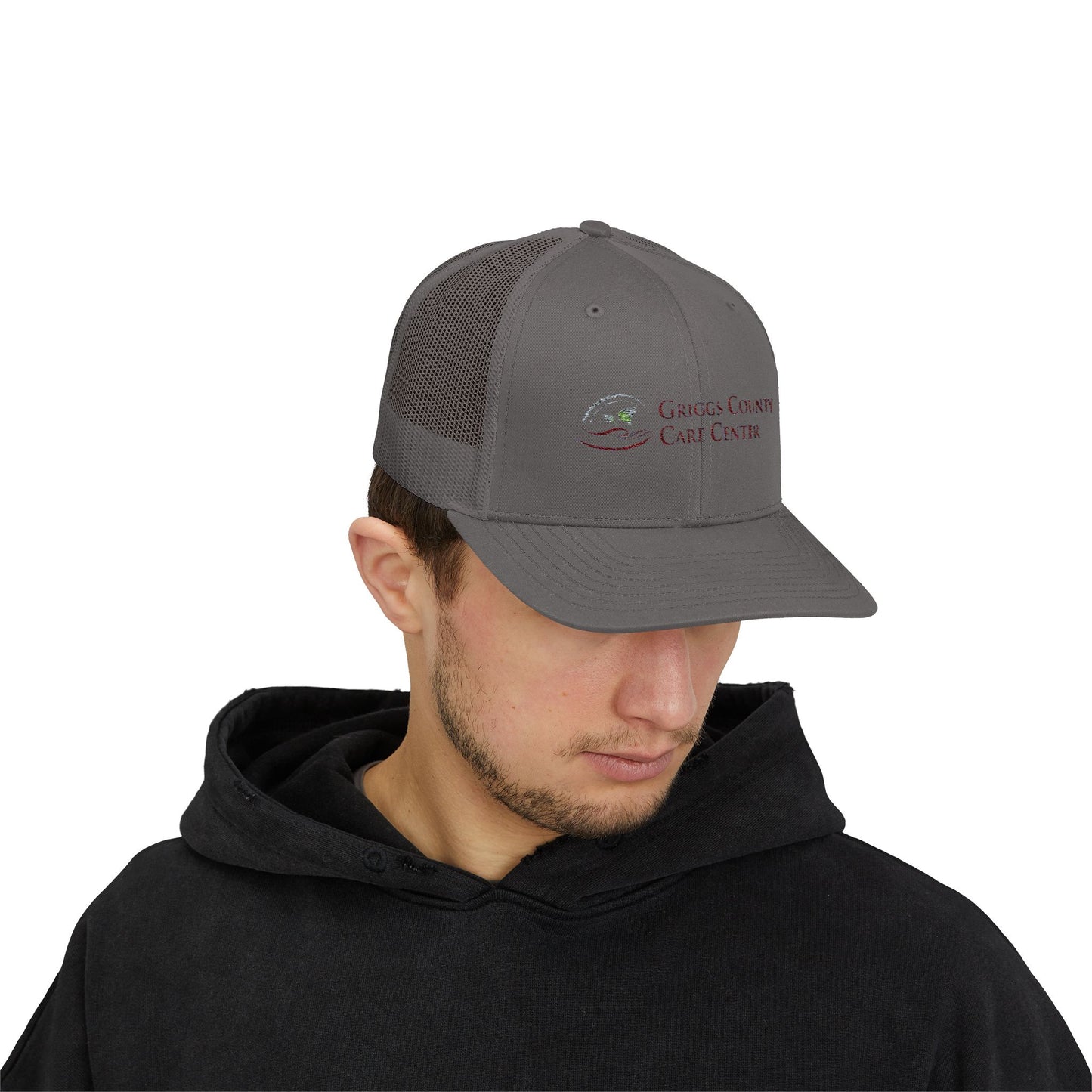 Trendy Gray Snapback Trucker Cap for Everyday Style, Gifts for Him, Custom Hats for Events, Outdoor Accessories, Casual Wear