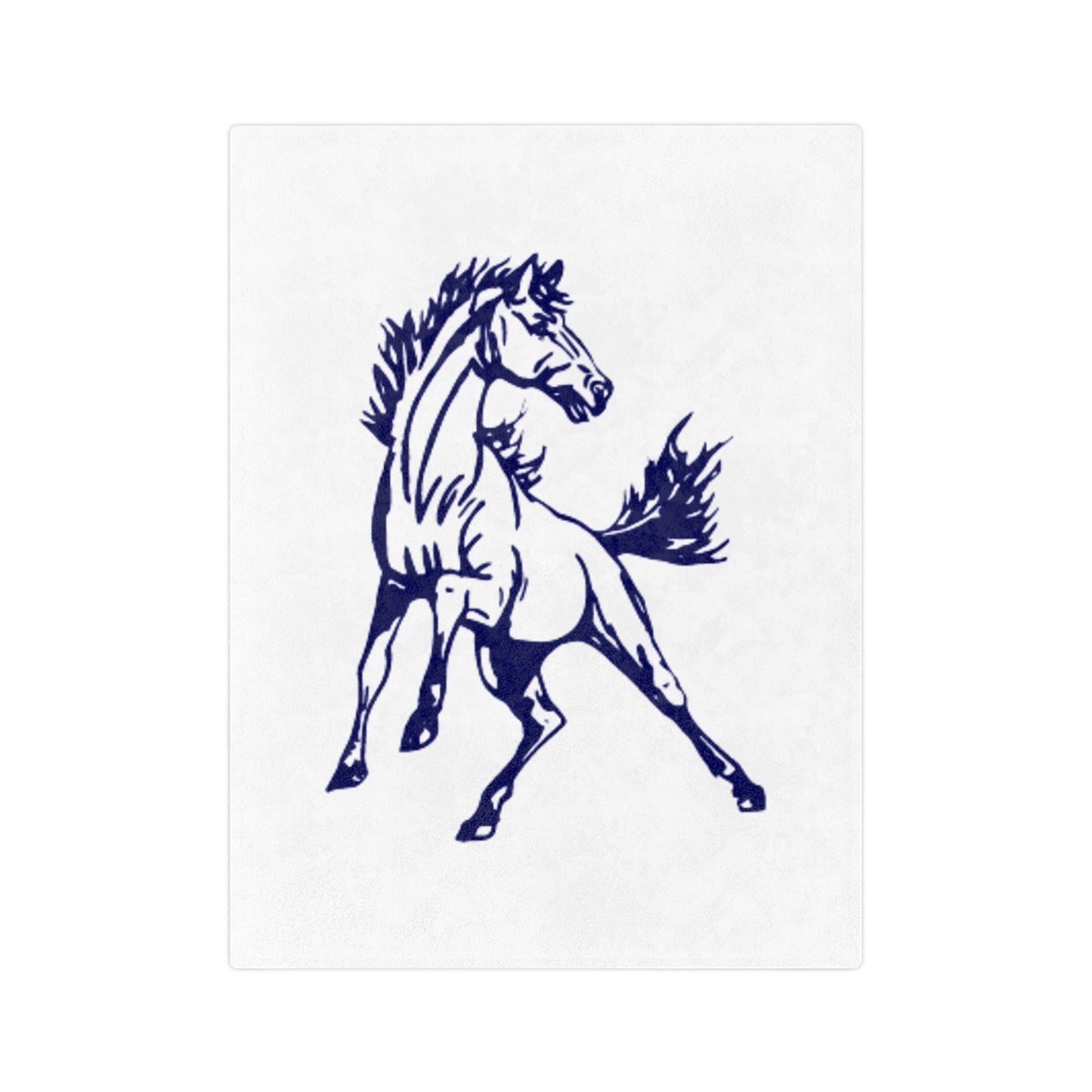 Horse-Themed Velveteen Microfiber Blanket | Cozy Throw for Equine Lovers, Great for Gifting, Horse Decor, Soft & Warm Blanket