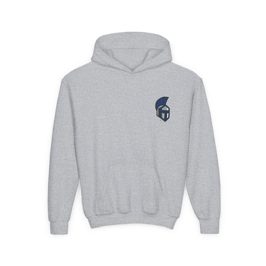 Youth Spartan Hooded Sweatshirt, Cozy Pullover, Perfect for School Spirit, Gifts for Students, Team Apparel, Casual Everyday Wear