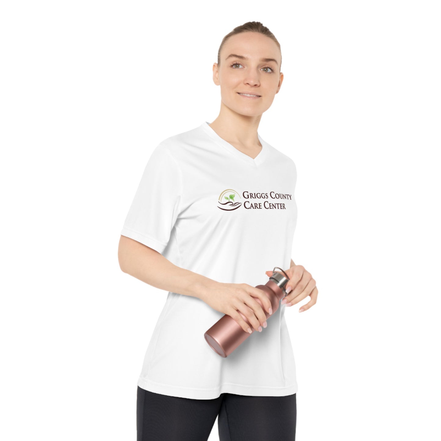 Comfortable Women's Performance V-Neck T-Shirt for Active Living, Workout Tee, Fitness Apparel, Gift for Her, Casual Wear