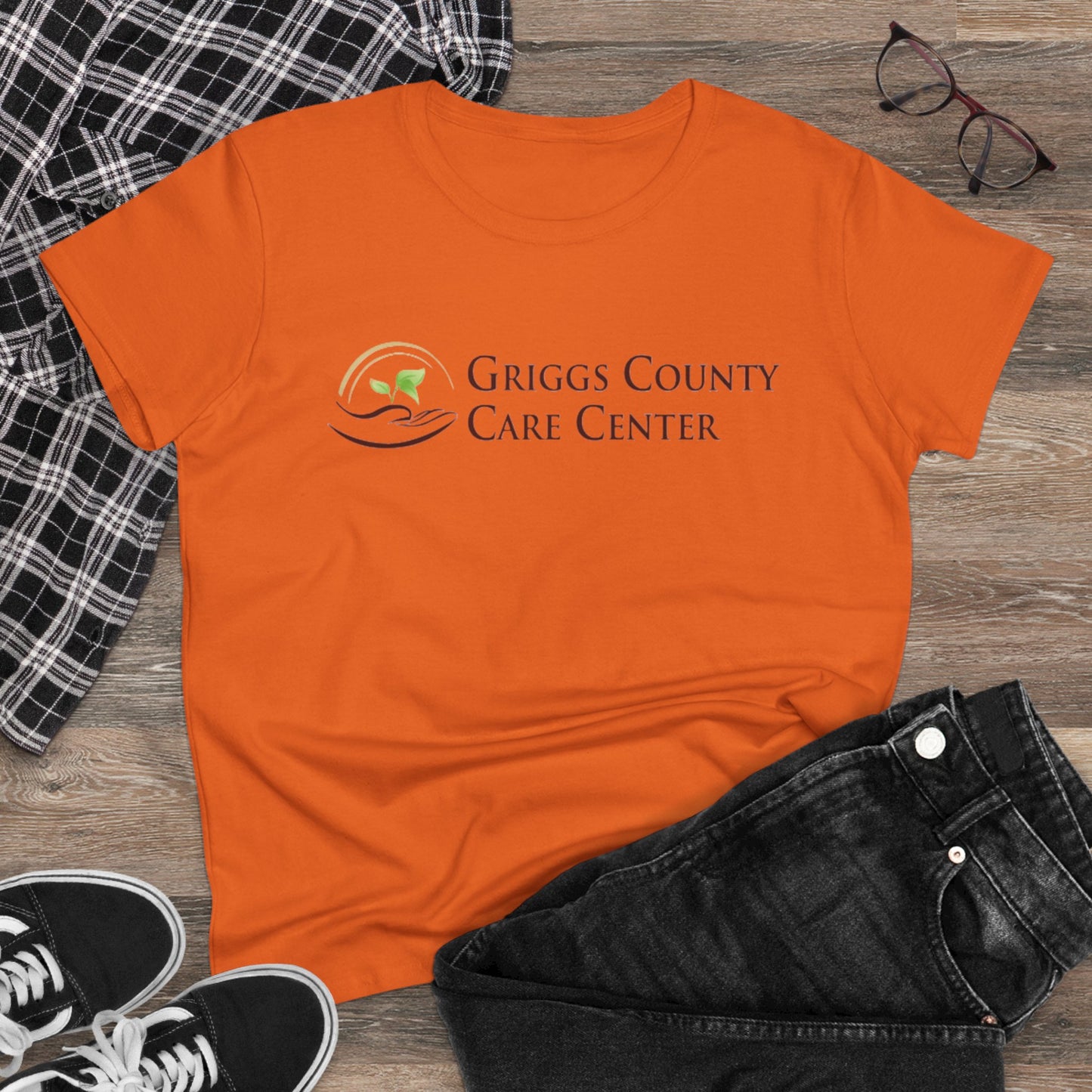 Griggs County Care Center Inspirational Cotton Tee, Casual Wear, Gifts for Nurses, Team Spirit Shirt, Comfortable Everyday Tee