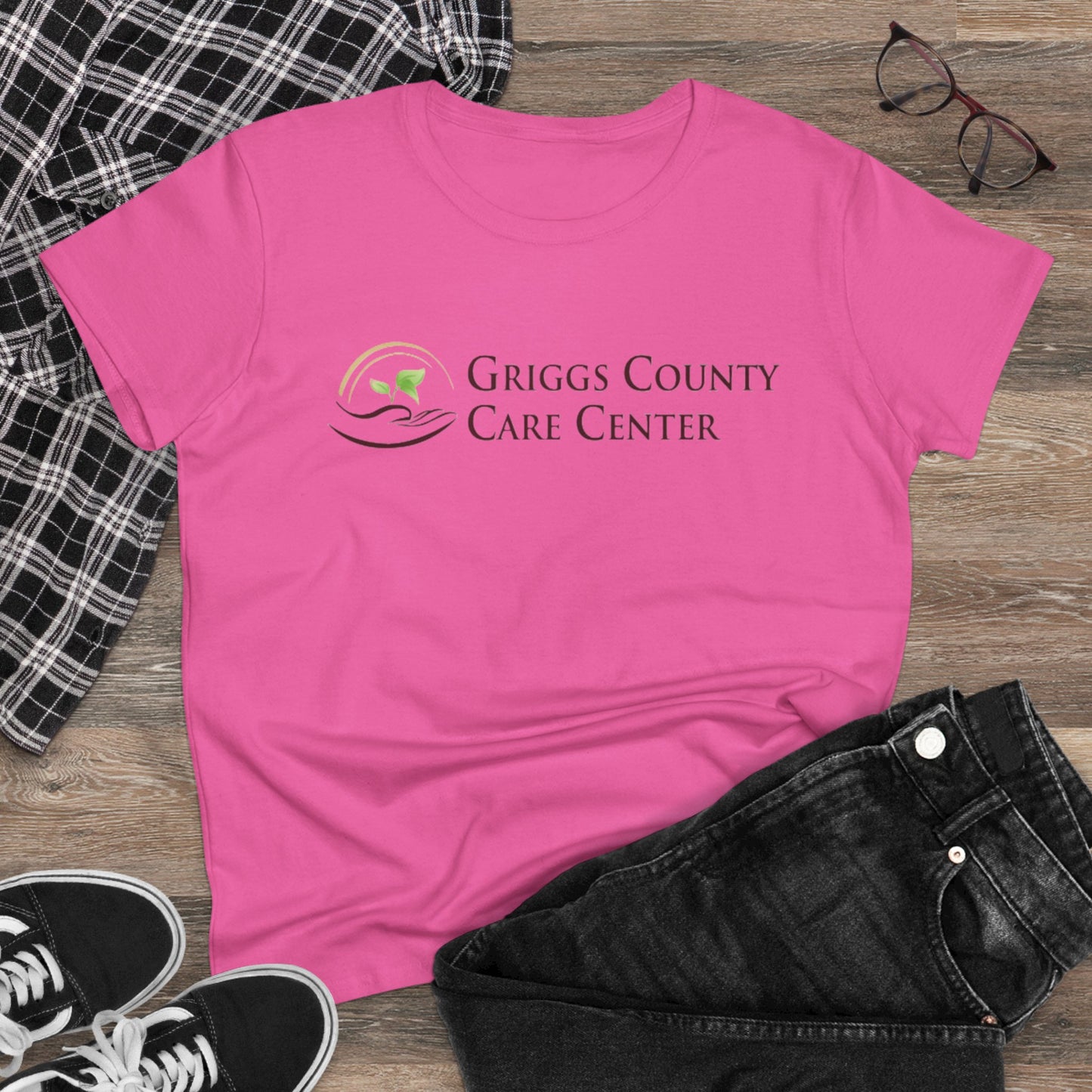 Griggs County Care Center Inspirational Cotton Tee, Casual Wear, Gifts for Nurses, Team Spirit Shirt, Comfortable Everyday Tee