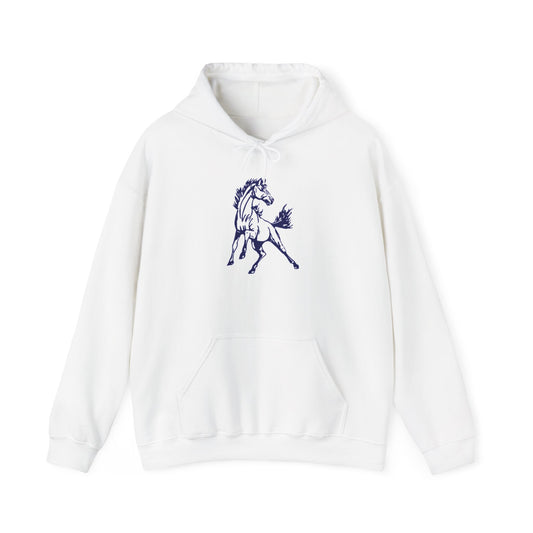 Equestrian Style Unisex Hoodie, Horse Lover Sweatshirt, Casual Wear, Gift for Horse Enthusiasts, Cozy Layering