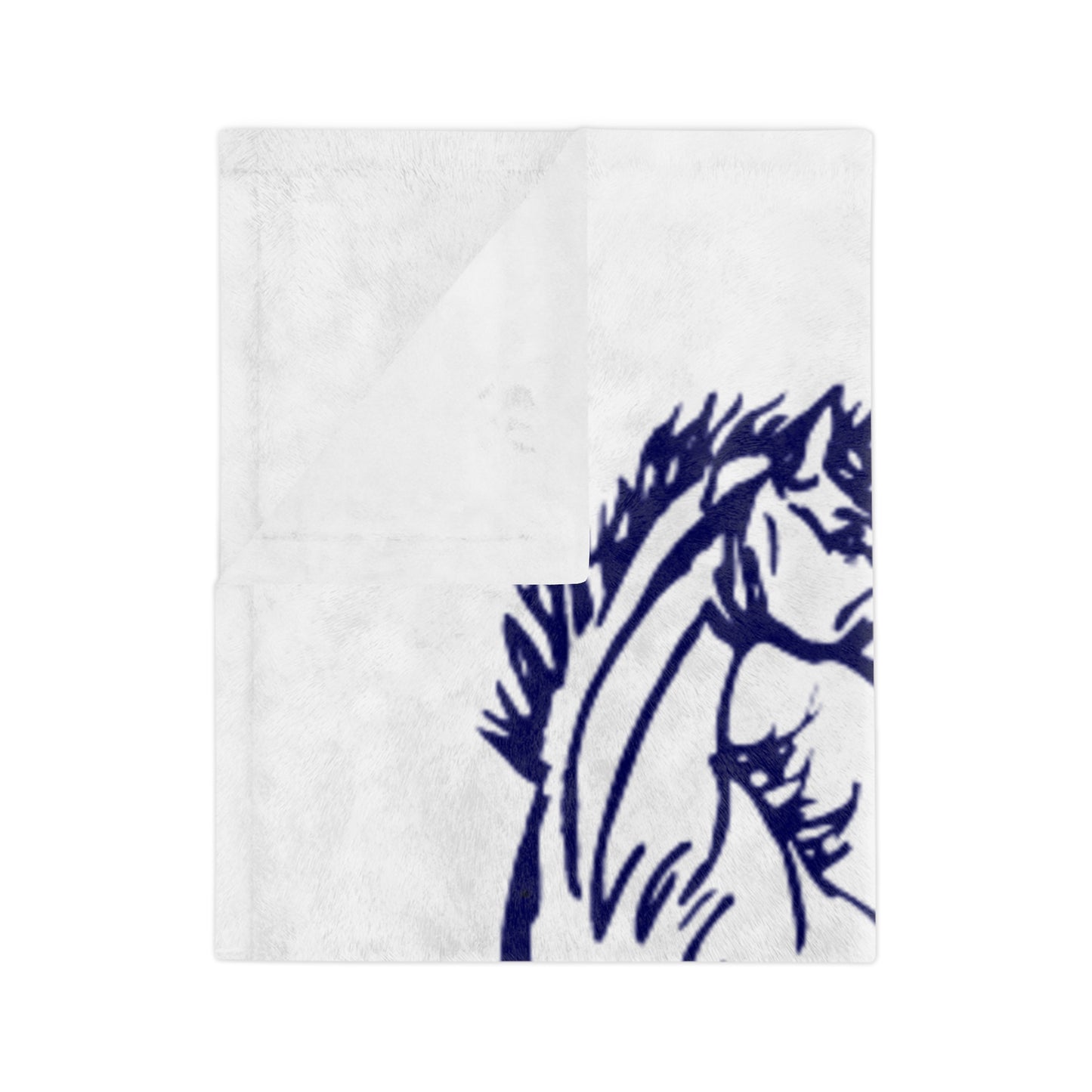 Horse-Themed Velveteen Microfiber Blanket | Cozy Throw for Equine Lovers, Great for Gifting, Horse Decor, Soft & Warm Blanket