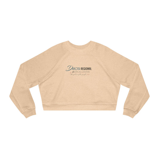 Women's Cropped Fleece Pullover, Cozy Outfit, Casual Wear, Gift for Her, Trendy Sweatshirt, Lounge Top